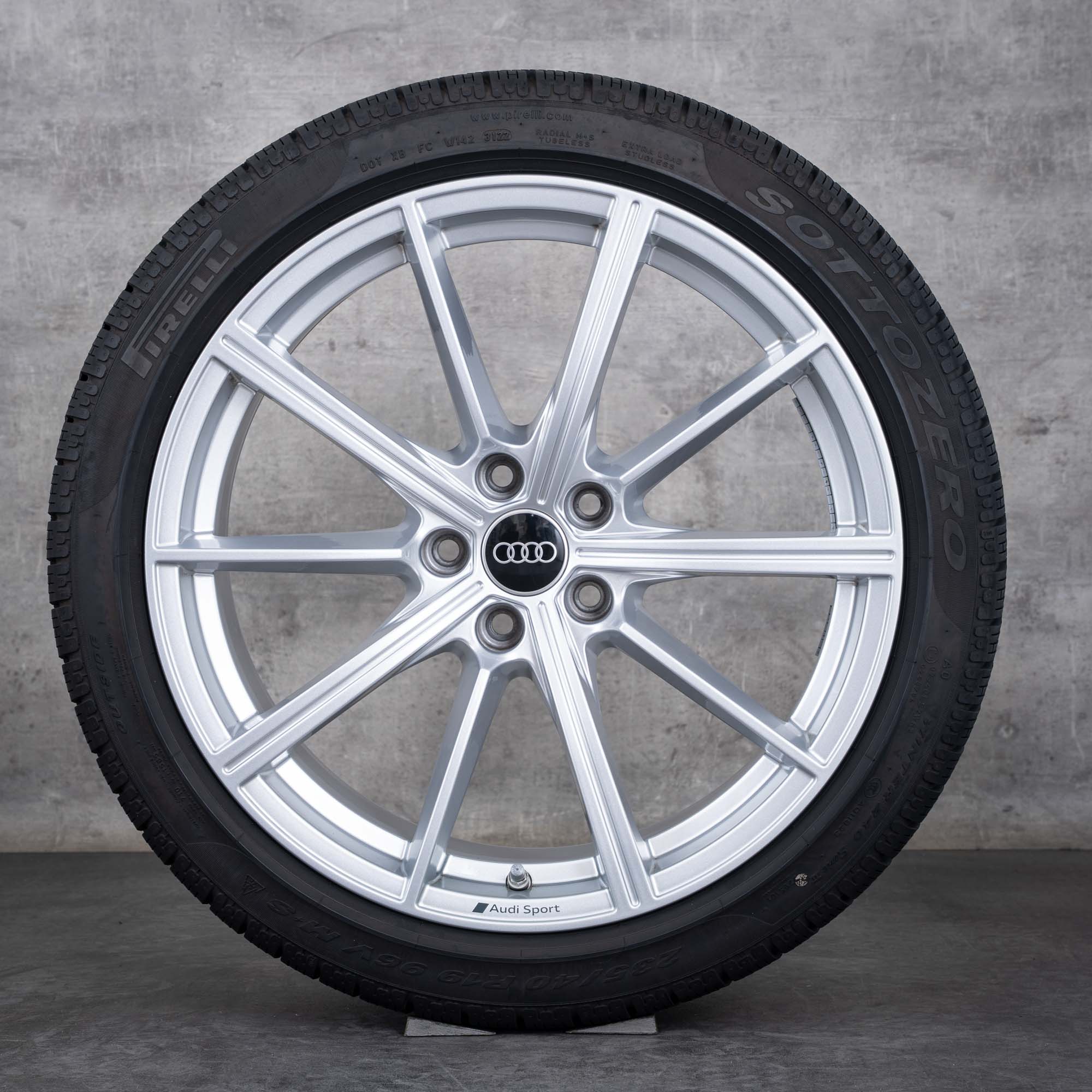 Originales Audi RS4 RS5 ruedas de invierno 19 pulgadas B9 8W llantas 8W0601025CP plata