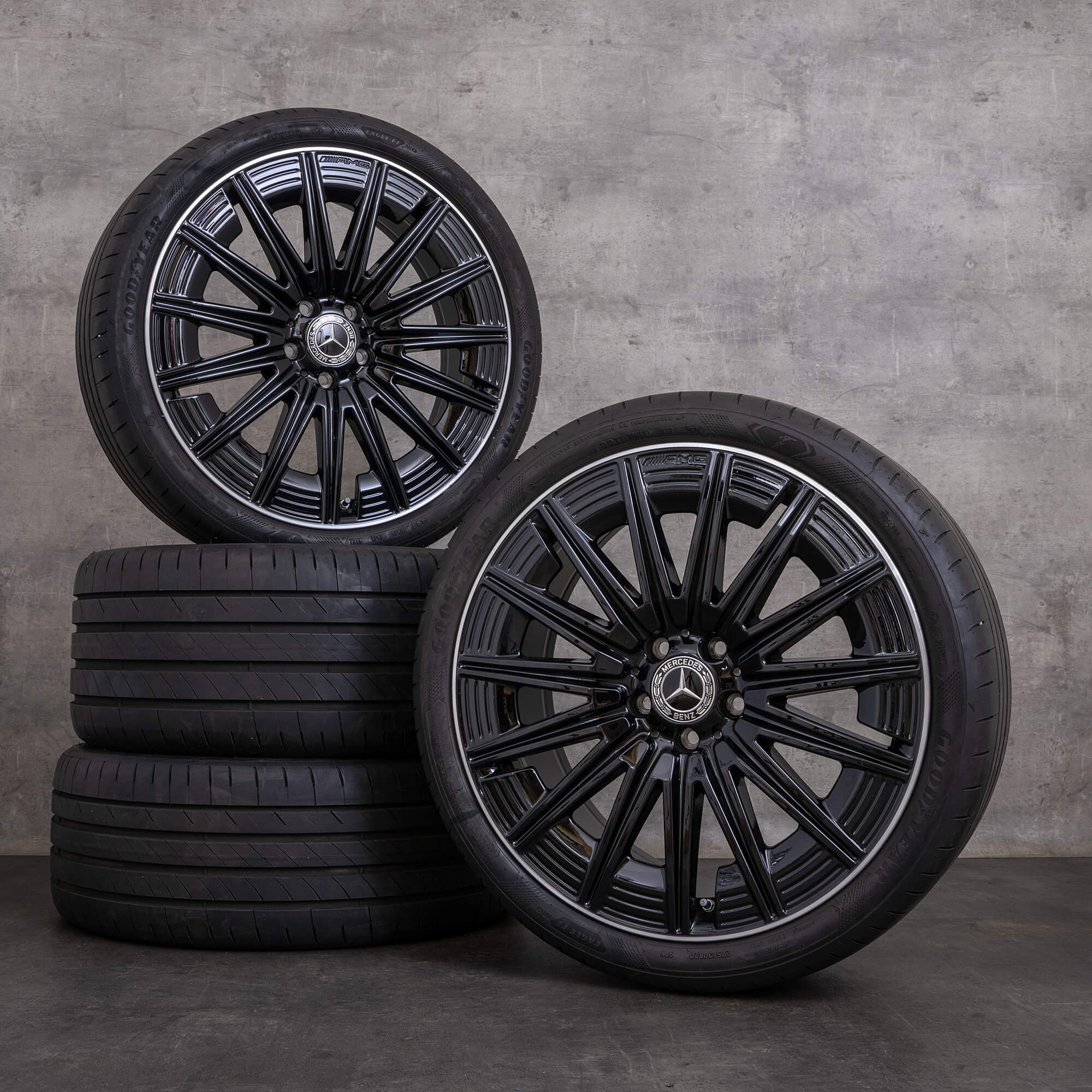 Oryginał Mercedes Benz CLE AMG felgi 20 cali C236 A263 koła letnie A2364012300 A2364012400 czarne Polerowane