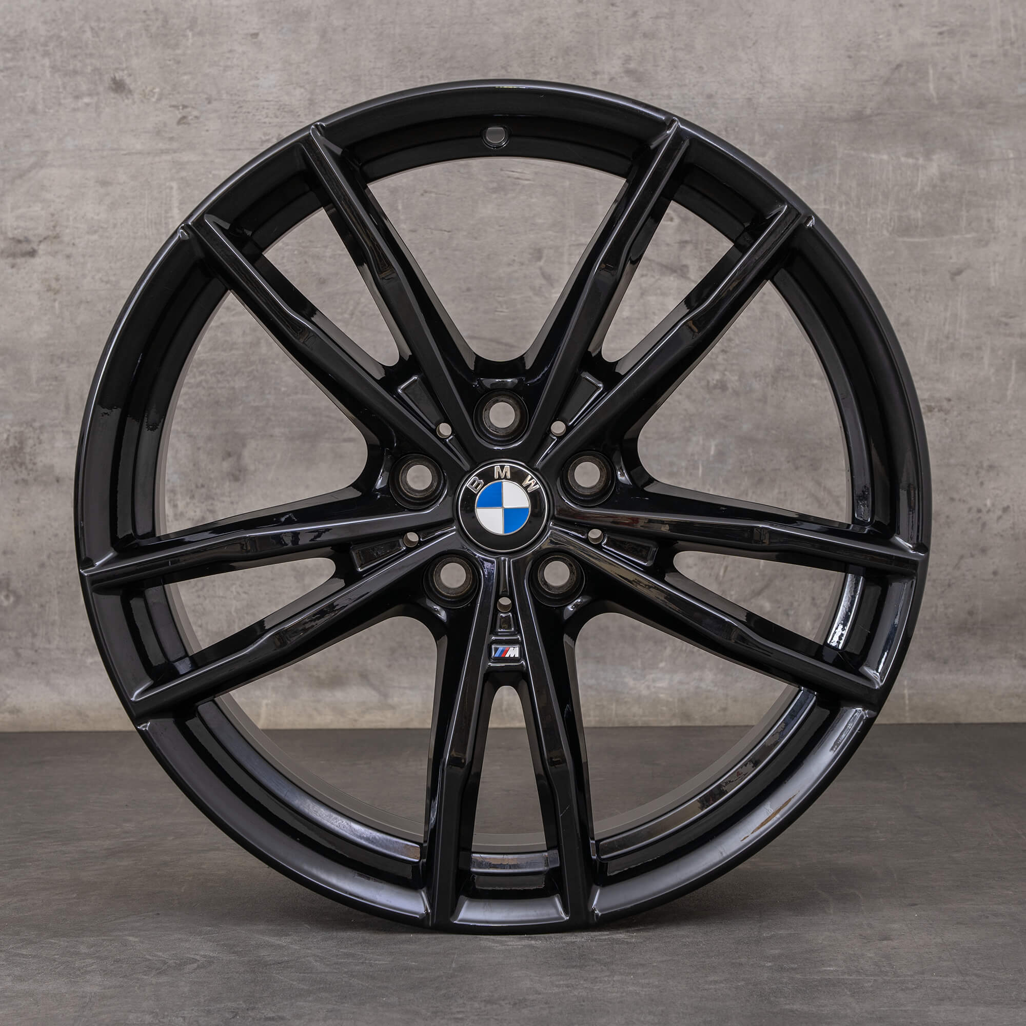 Originale BMW serie 2 3 4 Cerchio 19 pollici G42 G20 G21 G22 G23 791 M 8090094 nero lucido