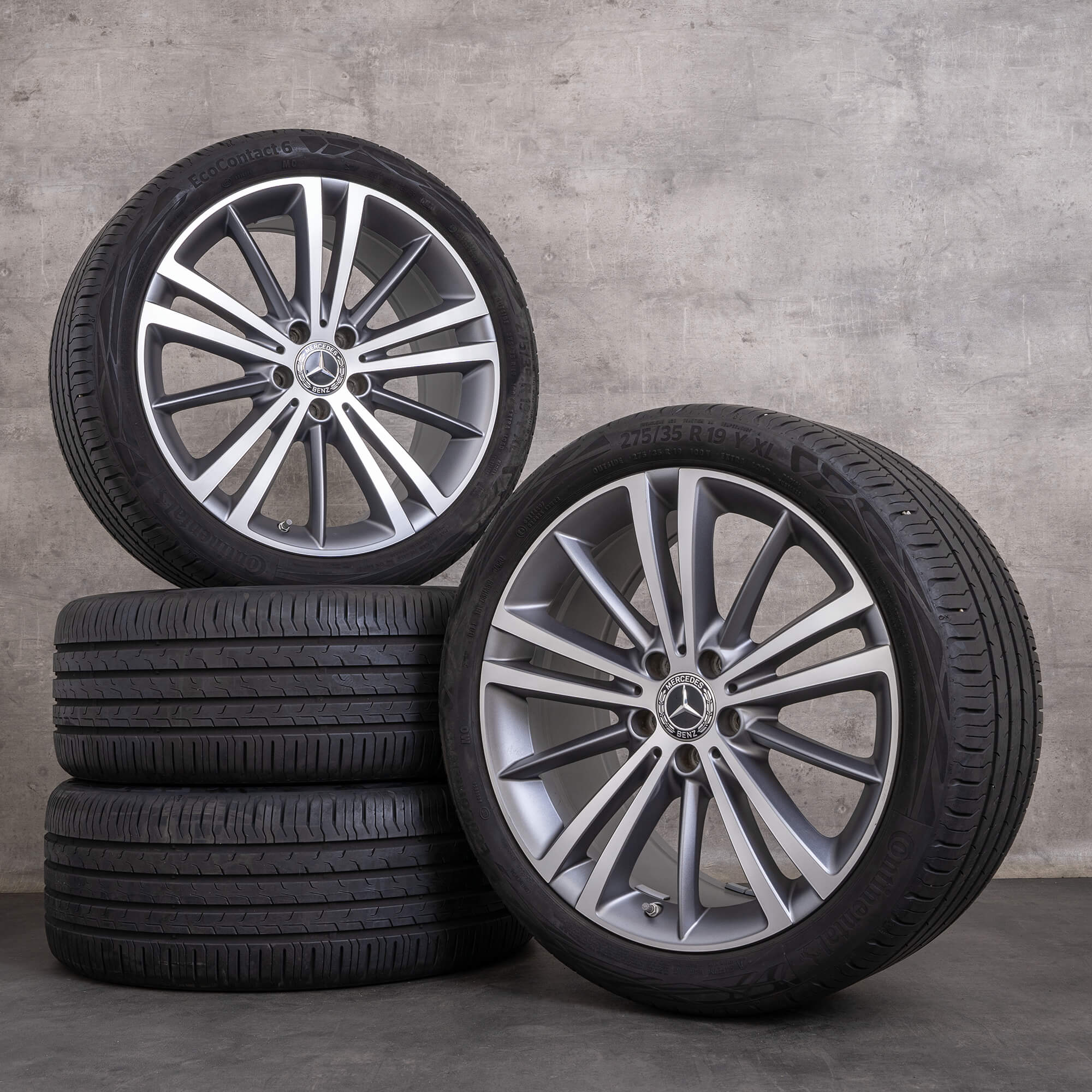OEM Mercedes Benz CLS AMG rims 19 inch C257 Sommerrder A2574010300 A2574010400 himalaya gray matt glossy turned