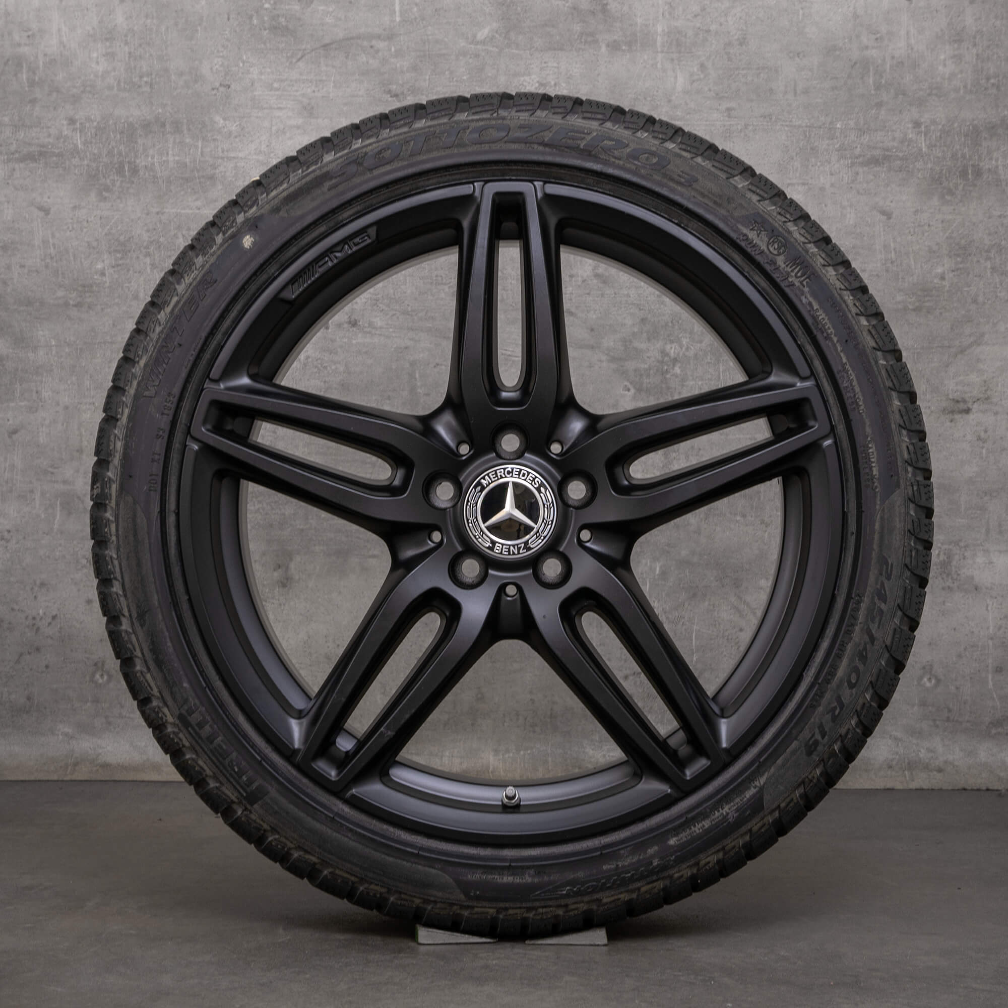 Original Mercedes Benz E-Klasse AMG Felgen 19 Zoll W213 S213 C238 A238 Sommerräder A2134012000 A2134012100 schwarz seidenmatt