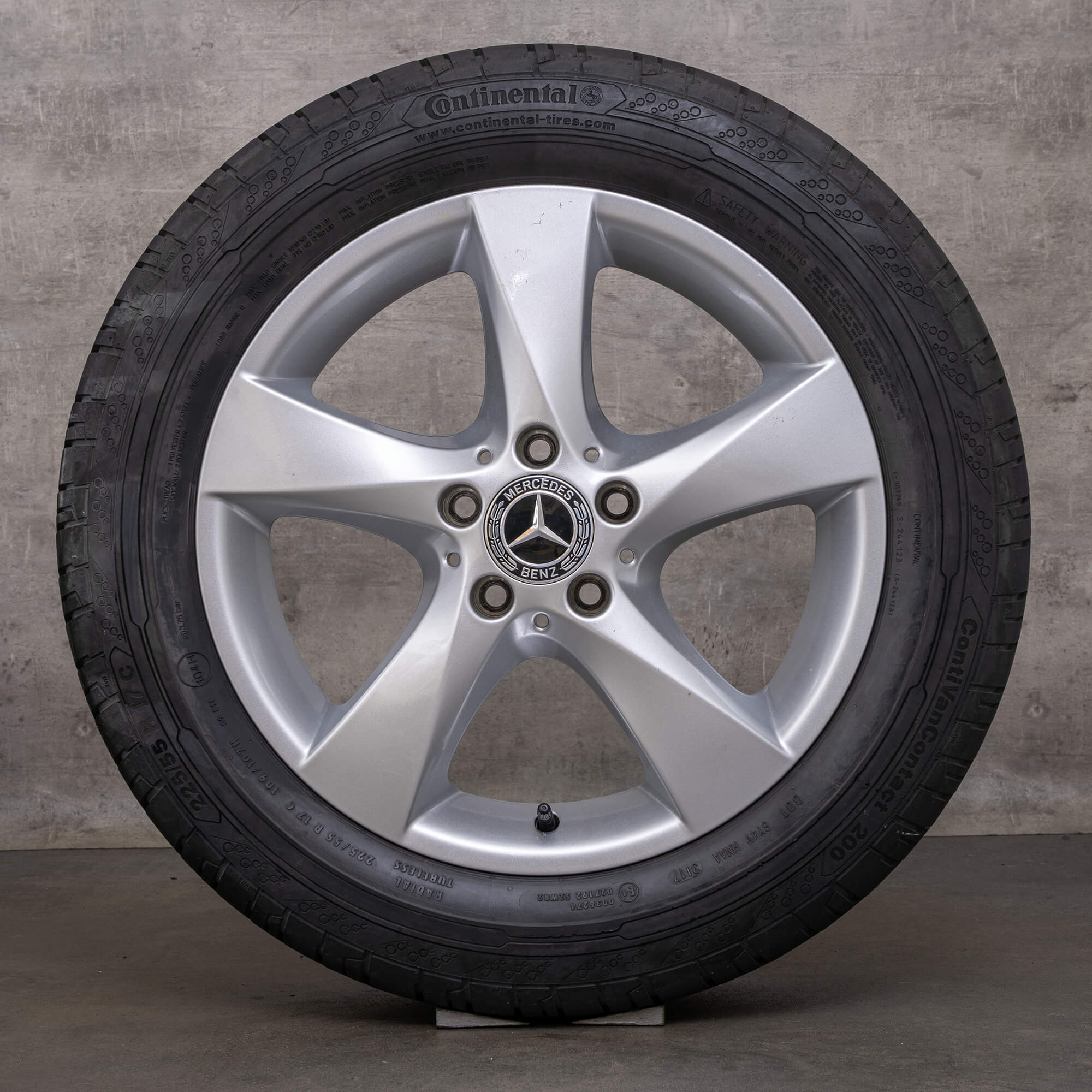 Original Mercedes Benz V-Klasse Felgen 17 Zoll W447 Vito Viano Sommerräder A4474014800 silber
