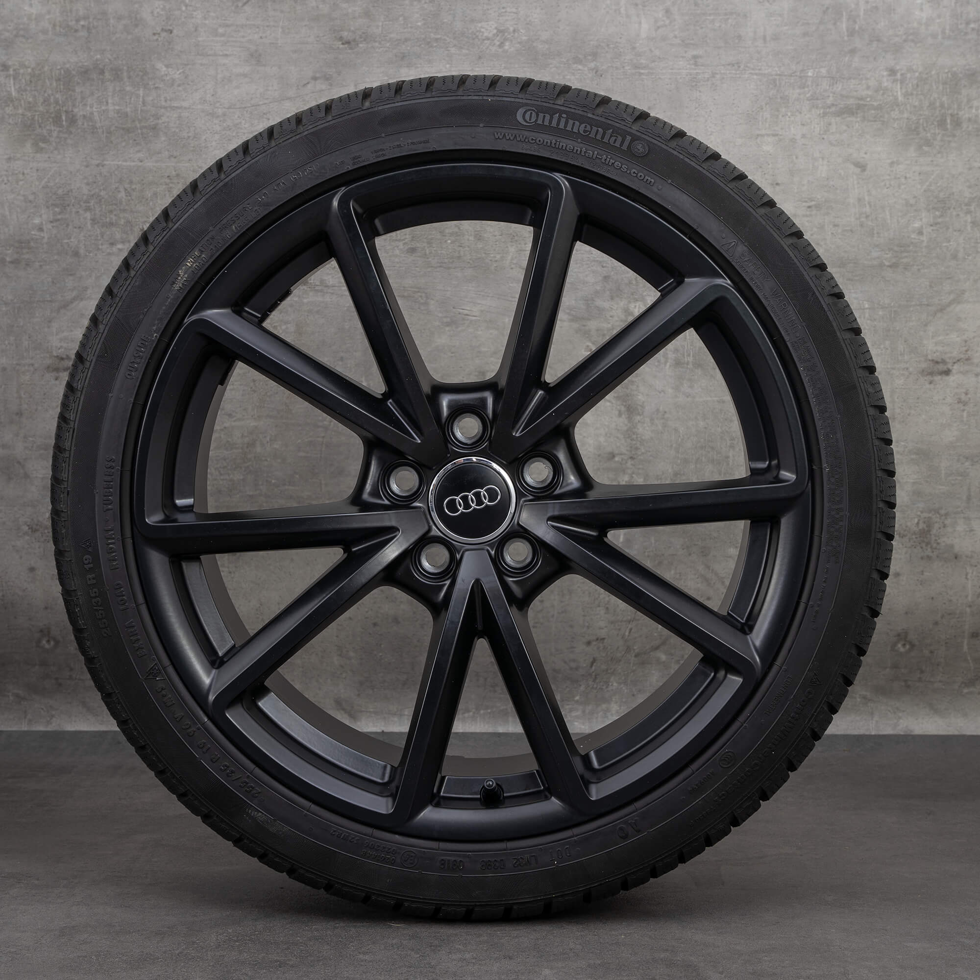OEM Audi A4 S4 winter wheels 19 inch B8 8K rims 8K0601025CT black matt