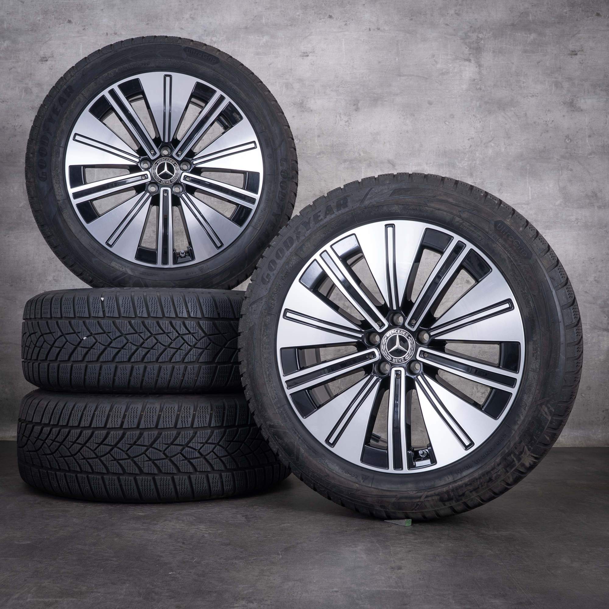 OEM Mercedes-Benz EQS 19inch V297 winter wheels A2974010600 black diamond cut