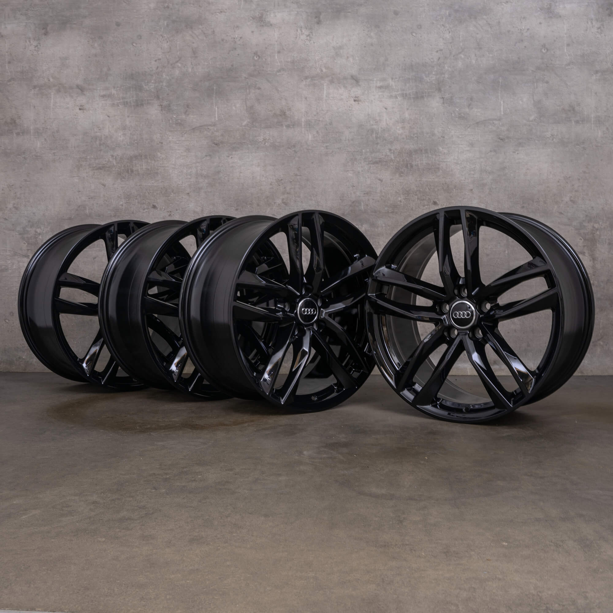 OEM Audi TT TTS TTRS rims 19 inch 8S FV 8S0601025BG black high