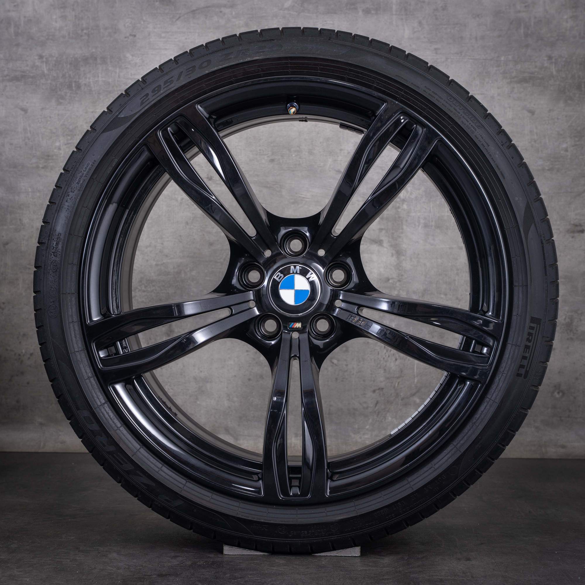 Original BMW M6 Winterräder 20 Zoll F12 F13 Felgen Styling 343 M 2284707 2284708 jet black uni