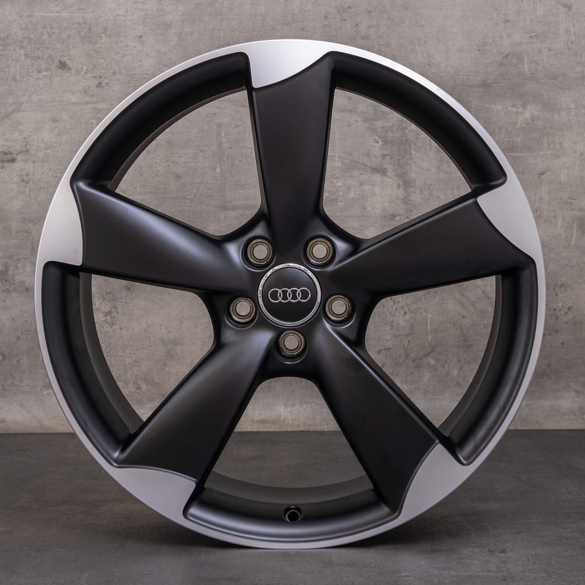 Original Audi Q3 RSQ3 Felgen 20 Zoll 8U Rotor 8U0601025K schwarz matt glanzgedreht NEU