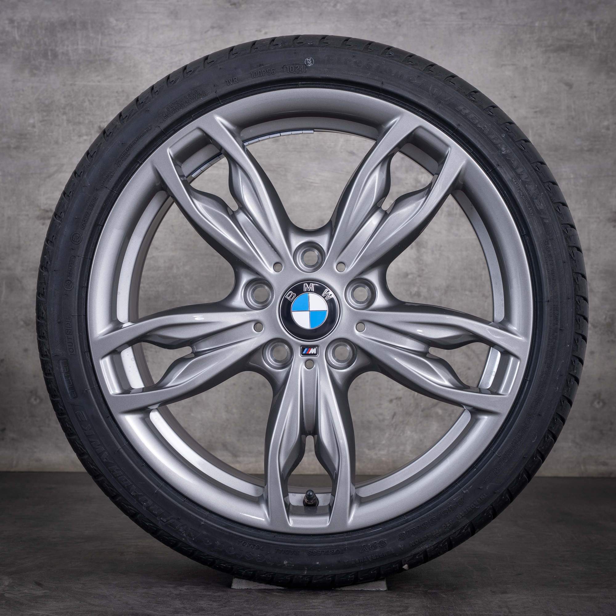 Original BMW 1er 2er Felgen 18 Zoll F20 F21 F22 F23  Sommerräder Styling 436 M 7845870 7845871 ferric grey hochglanz NEU