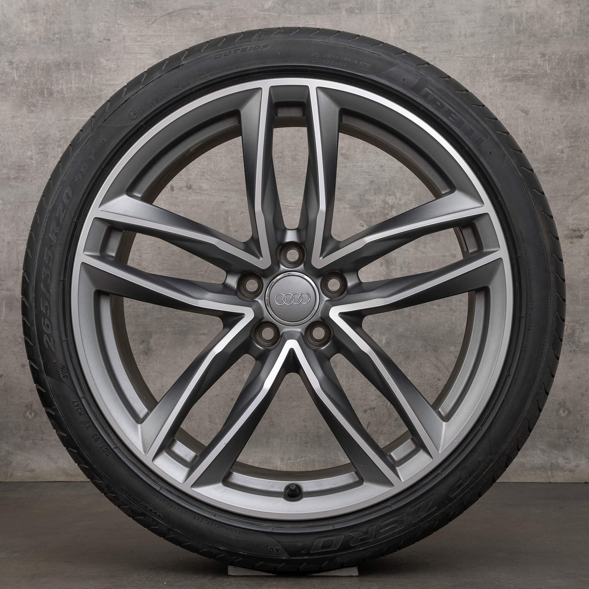 Audi A7 S7 C7 4G summer wheels 20 inch rims tires 4H0601025BR