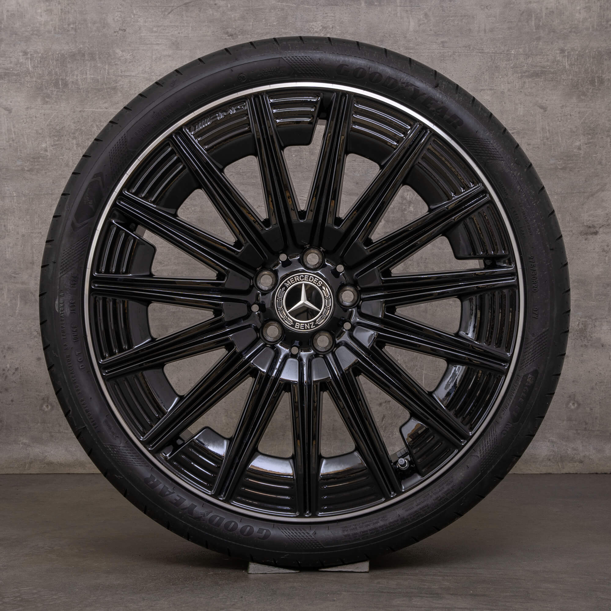 Llantas originales Mercedes Benz CLE AMG de 20 pulgadas C236 llantas verano A2364012300 A2364012400 negro brillante torneado