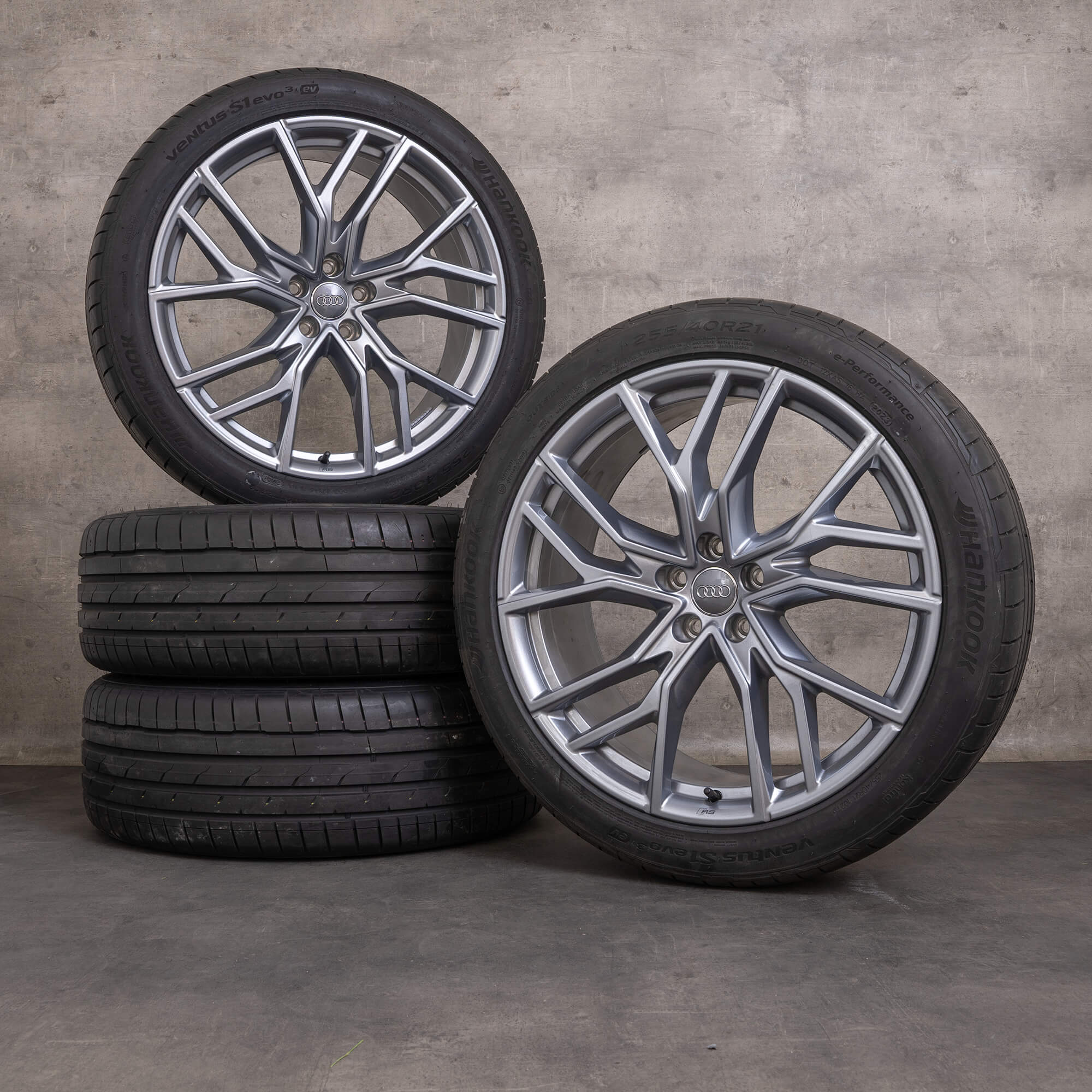 Orijinal Audi Q4 e-tron & Sportback jantlar 21 inç F4 yaz jantları 89A601025P 89A601025Q antrasit parlak YENİ