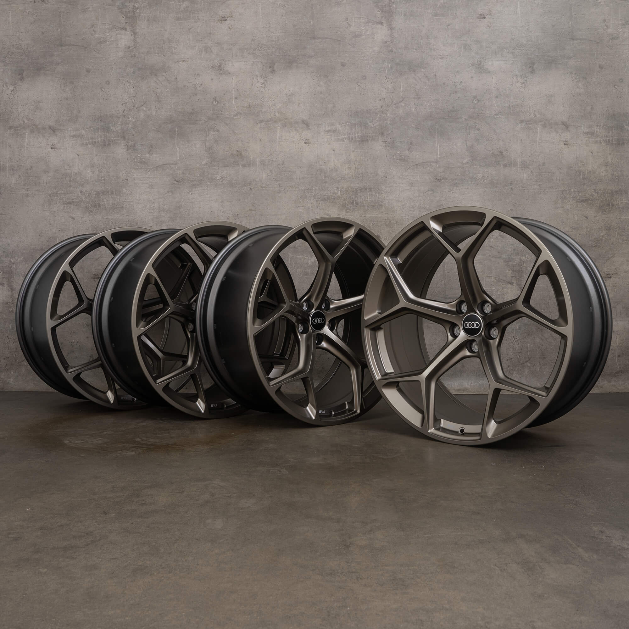 Original Audi RS6 RS7 Felgen 22 Zoll 4K C8 Performance 4K0601025BN neodymgold matt NEU