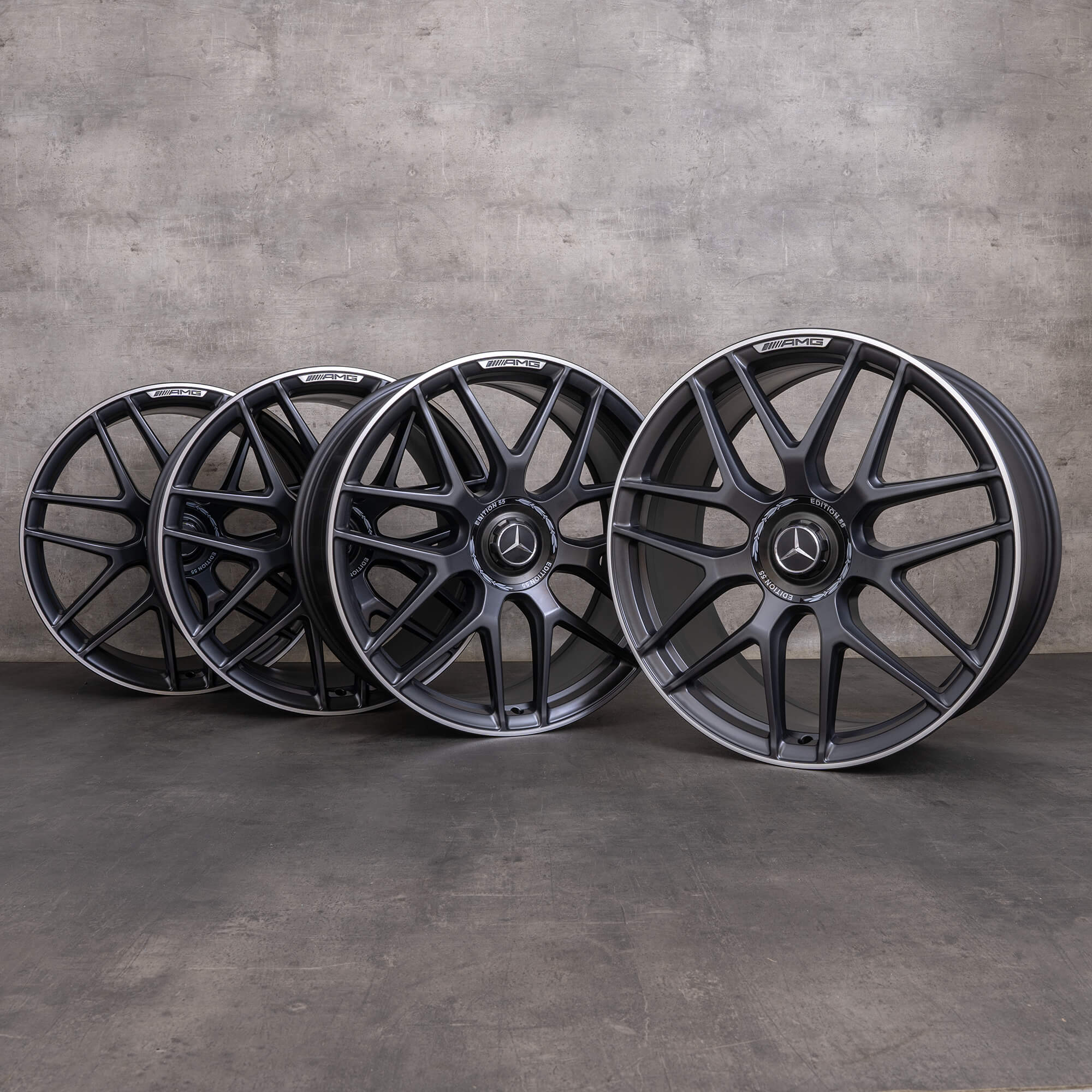 Originali Mercedes Benz GLE 53 63 AMG 4Matic+ Edition 55 Cerchi auto 22 pollici X167 C167 Hybrid A1674014400 A1674014500 finitura opaca titanio lucido