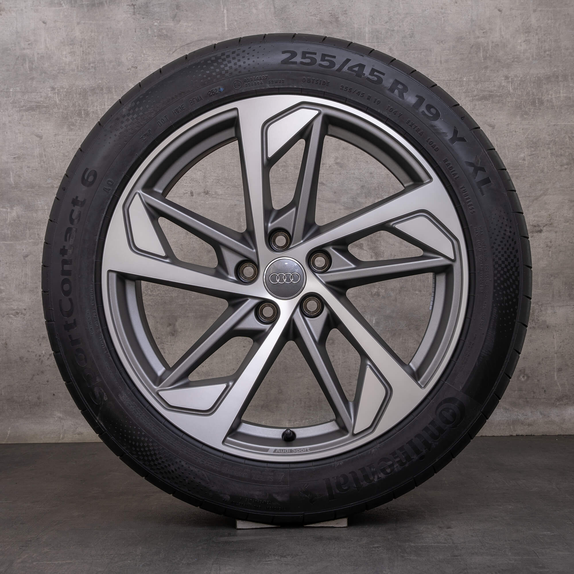 OEM Audi Q3 rims 19 inch F3 summer wheels 83A601025 Trapezoid