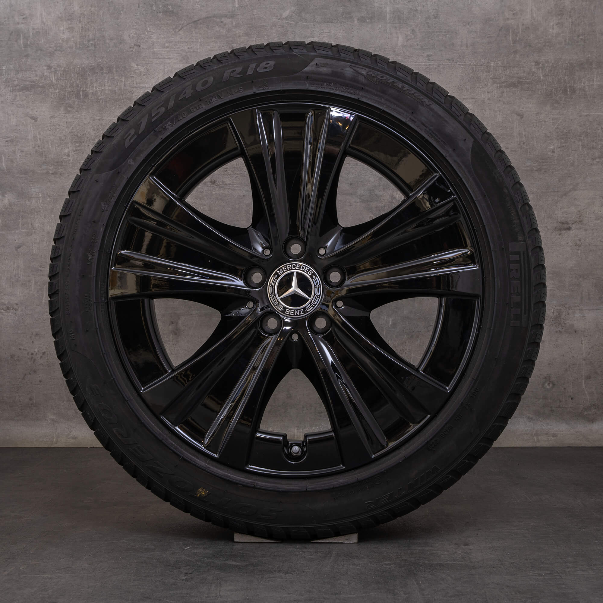 Oryginał Mercedes Benz Klasa E koła zimowe 18 cali W213 S213 C238 A238 Felgi A2134013700 A2134015300 czarny błyszczący