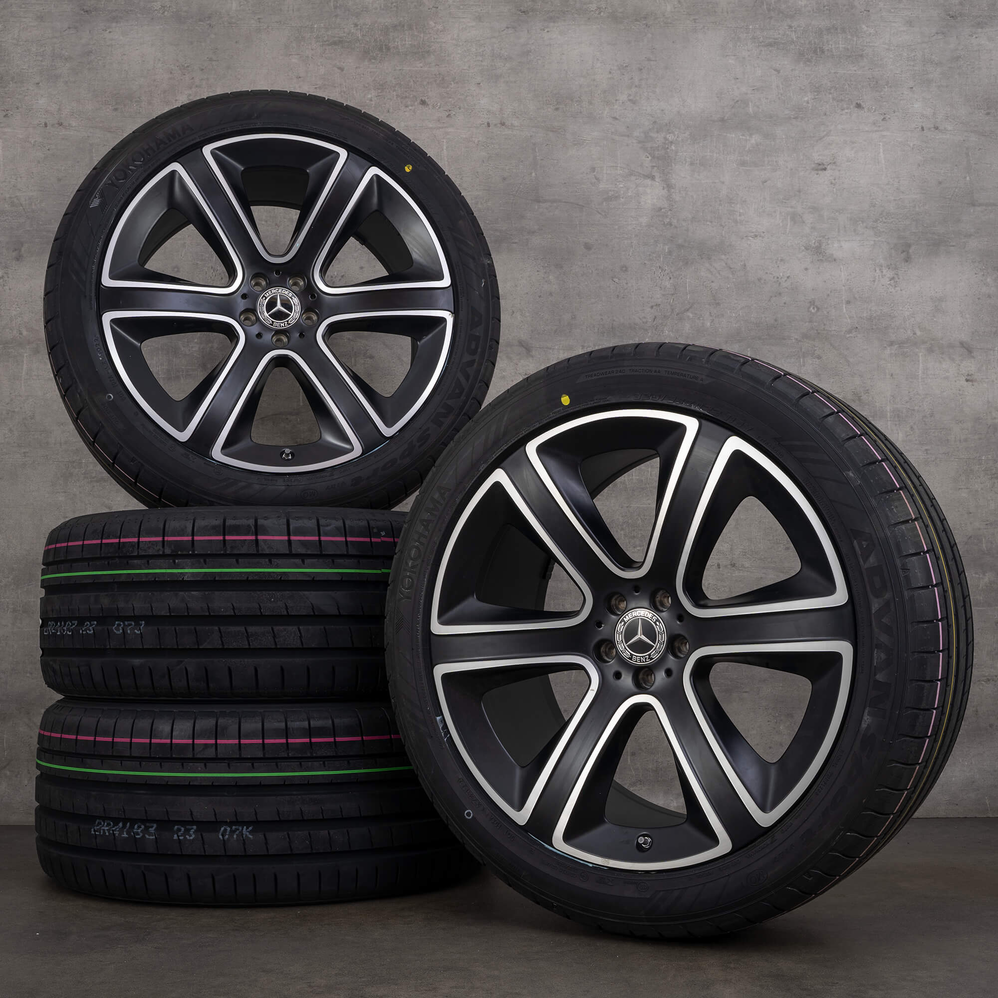 Mercedes Benz GLE SUV V167 yaz jantları 22 inç jantlar lastikleri YENİ