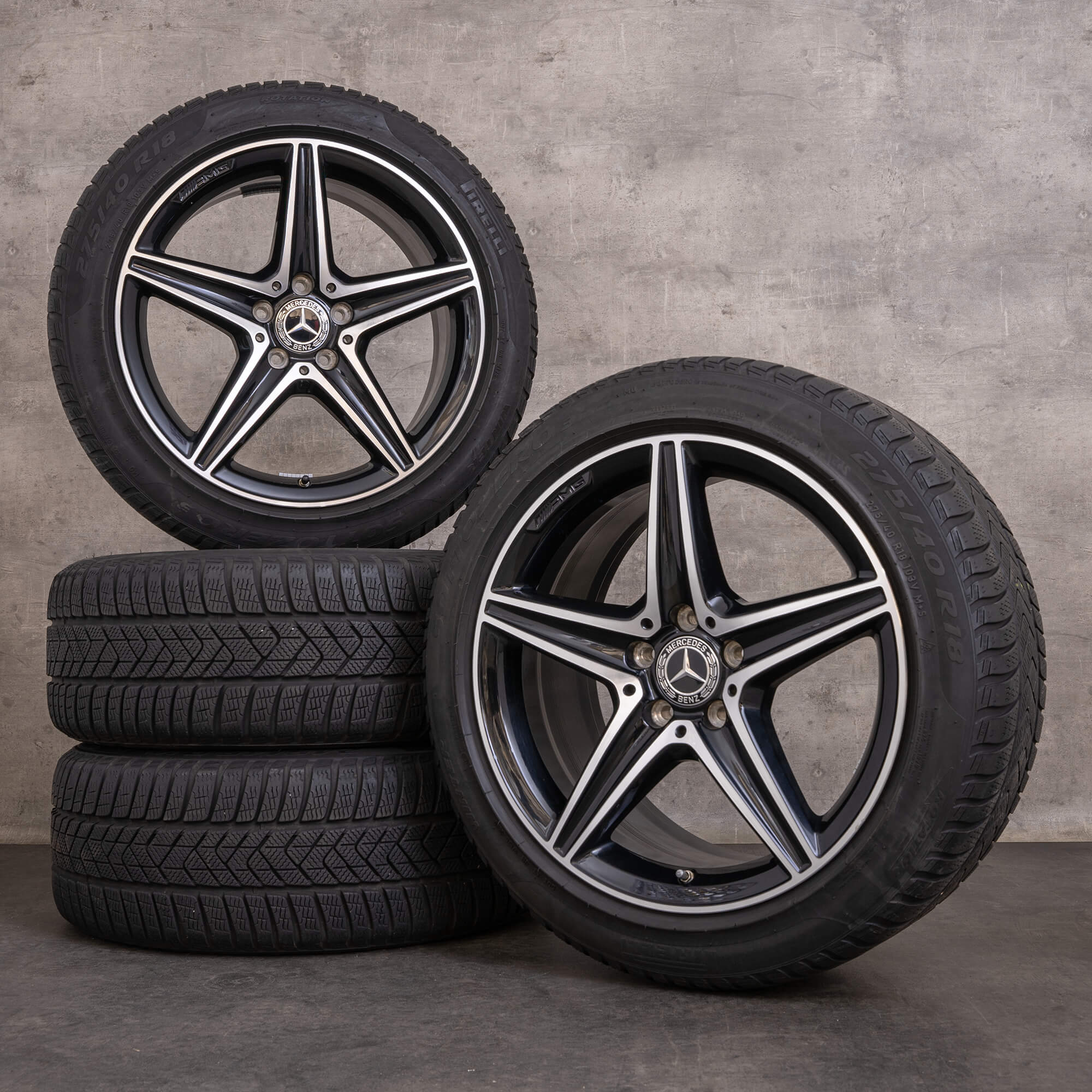 OEM Mercedes Benz E-Class AMG snow tire packages 18 inch W213 S213 A238 ...