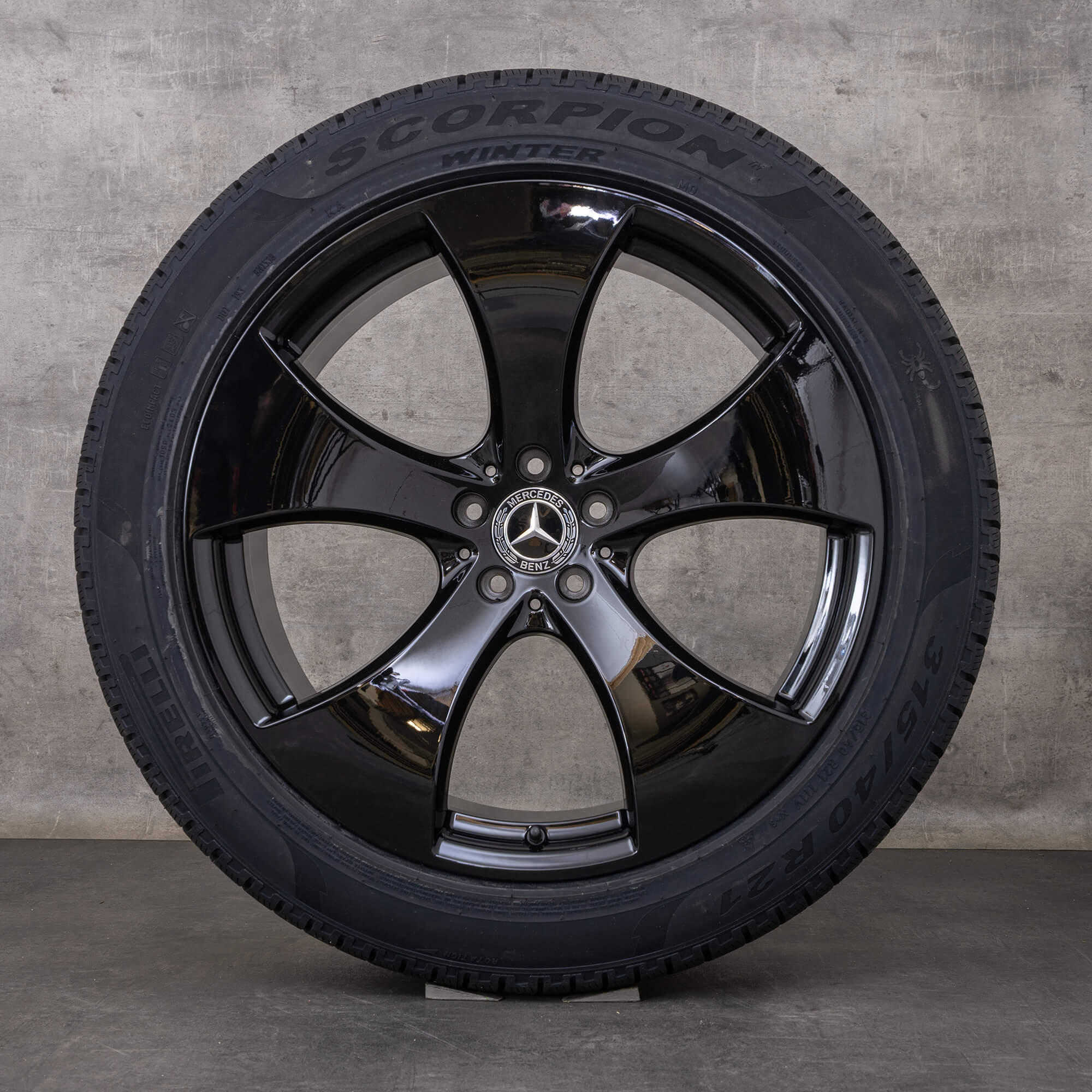 Oryginał Mercedes Benz GLE felgi 21 cali C292 koła letnie A2924010400 A2924010500 czarne błyszczące