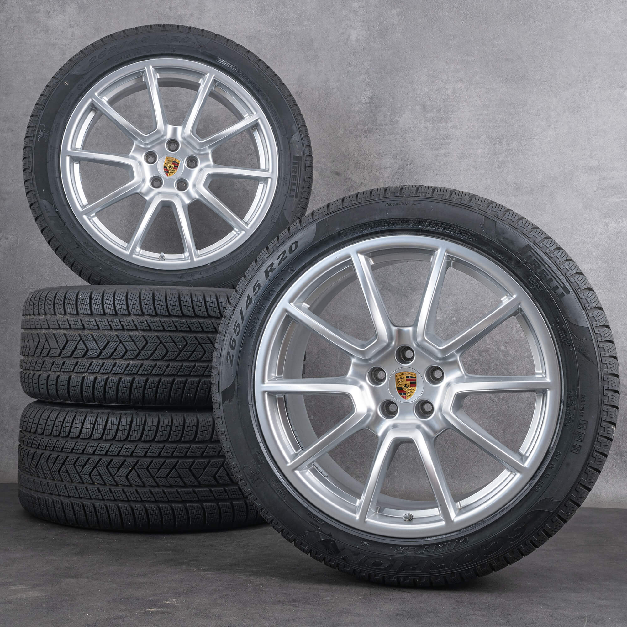 Original Porsche Macan I  II Felgen 20 Zoll Sport Michelin Winterreifen Approved
