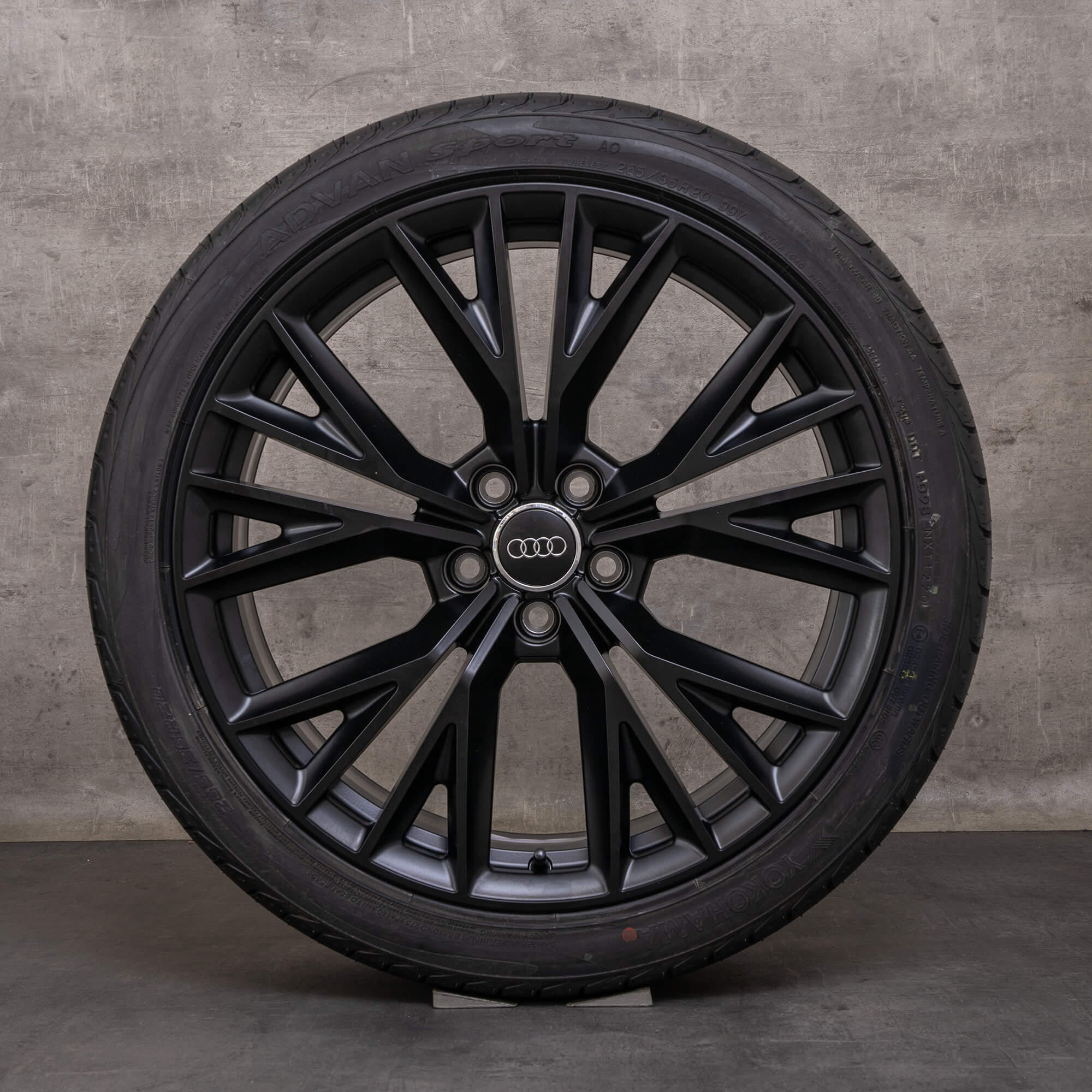 Oryginał Audi A7 S7 felgi 20 cali 4G koła letnie 4G8601025AE czarny mat