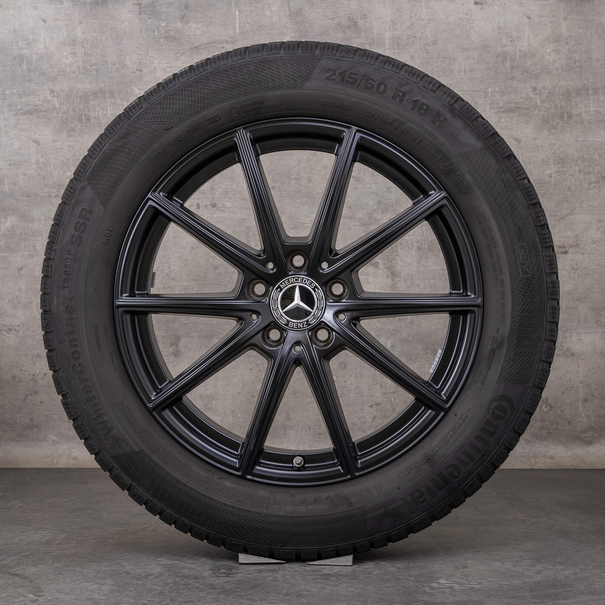 Oryginał Mercedes Benz GLA GLB koła zimowe 18 cali H247 X247 Felgi A2474012600 czarny mat