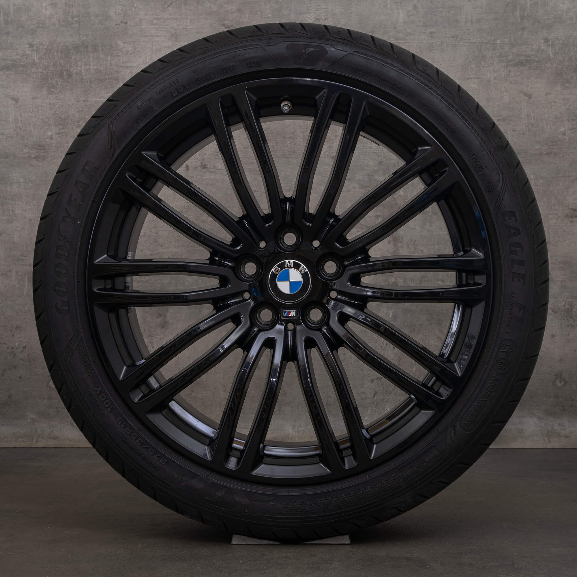 OEM BMW 5 Series rims 19 inch G30 G31 summer wheels 7855083 7855084 664 M black