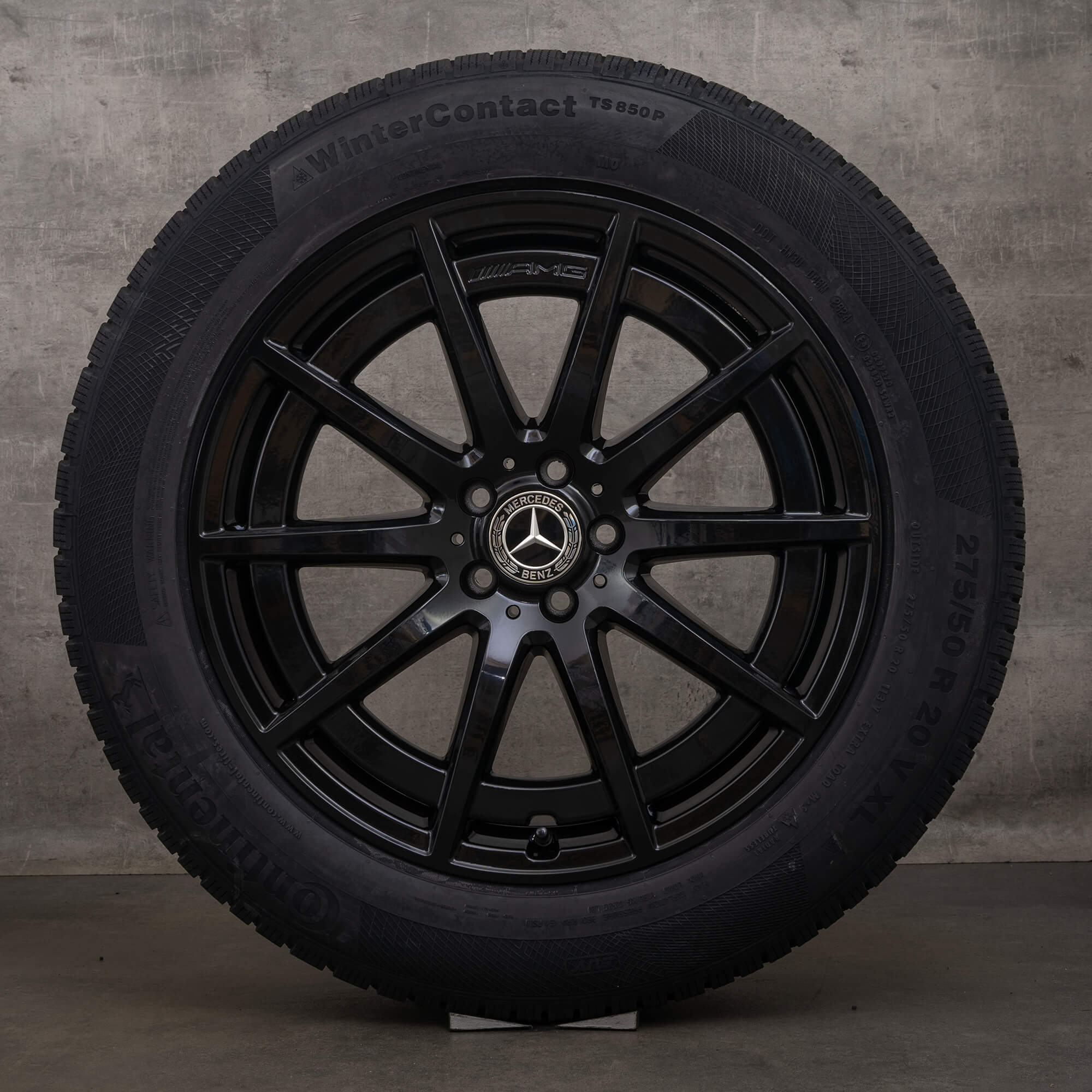 Oryginał Mercedes Benz EQS & 53 AMG felgi 21 cali 4Matic V297 koła letnie A2974011400 czarny błyszczący