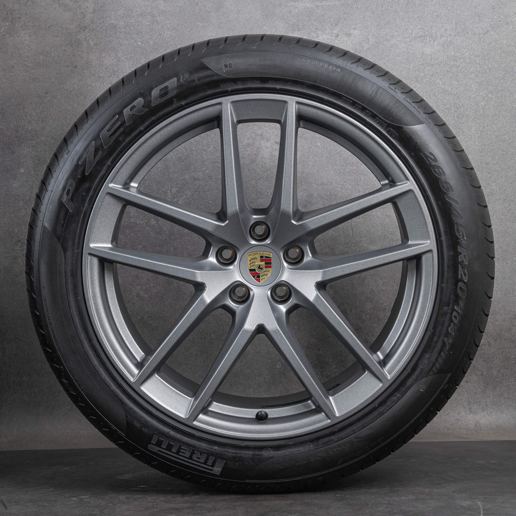 Oryginalne felgi Porsche 20 cali Macan III 95B044650 koła letnie opony NOWOŚĆ