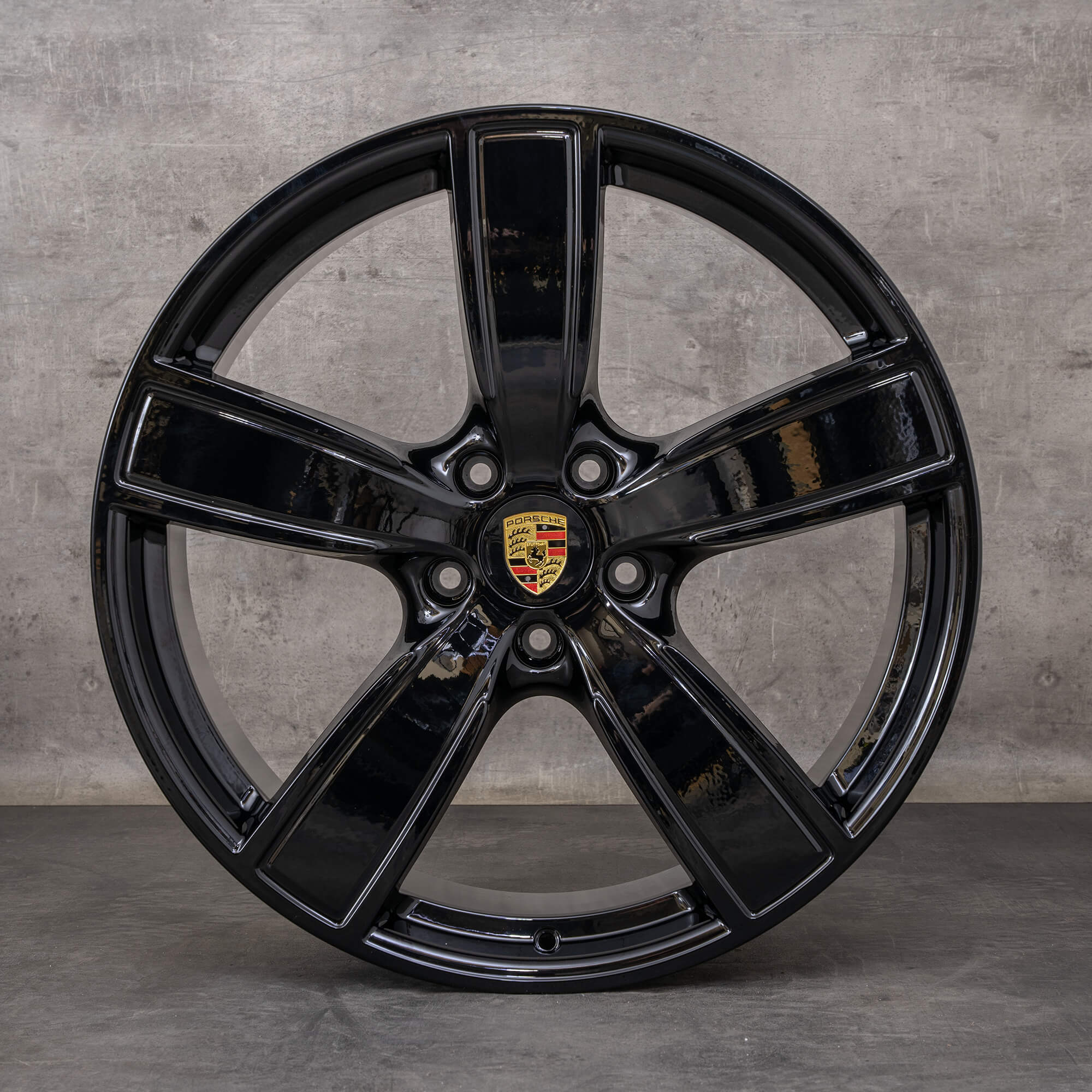Originali Porsche Cayenne cerchi auto 22 pollici 9YA Sport Classic 9Y0601025AP 9Y0601025AQ nero lucido