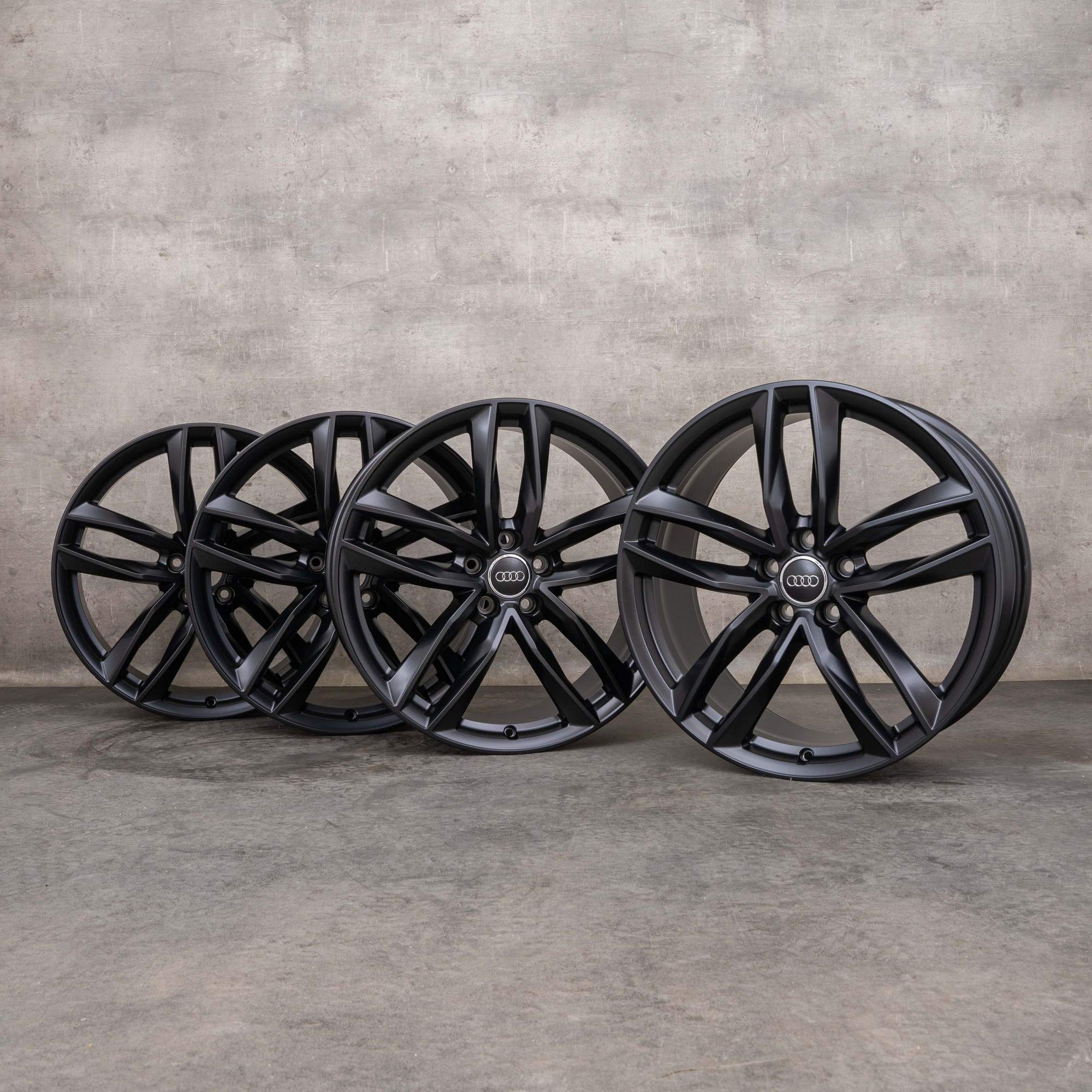 Jantes d'origine Audi A6 S6 20 pouces 4G C7 4G9601025M noir mat