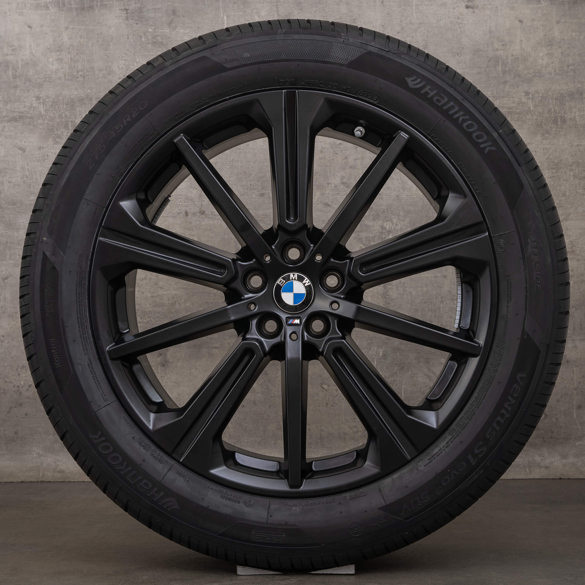 Original BMW X5 G05 X6 G06 20 tums sommarhjul fälgar 748 M 6883765 matt svart