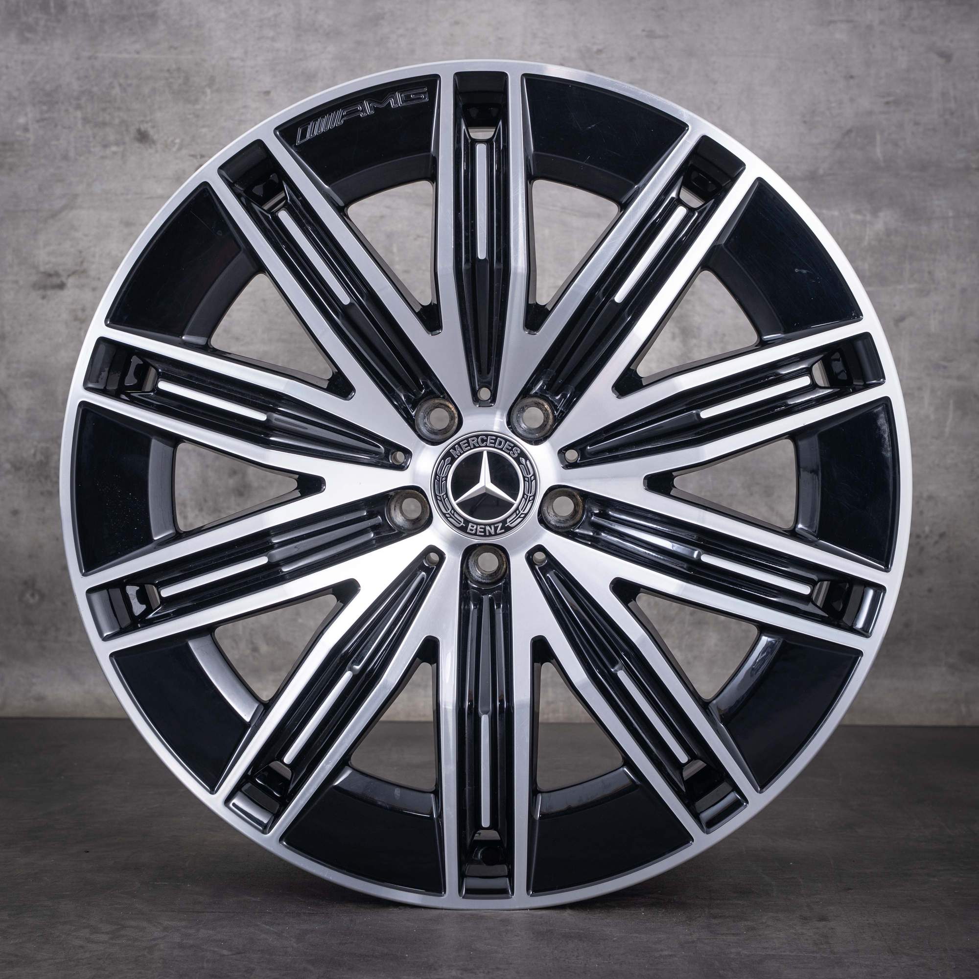 OEM Mercedes-Benz EQE AMG 21inch SUV rims X294 A2944011200 Black diamond cut