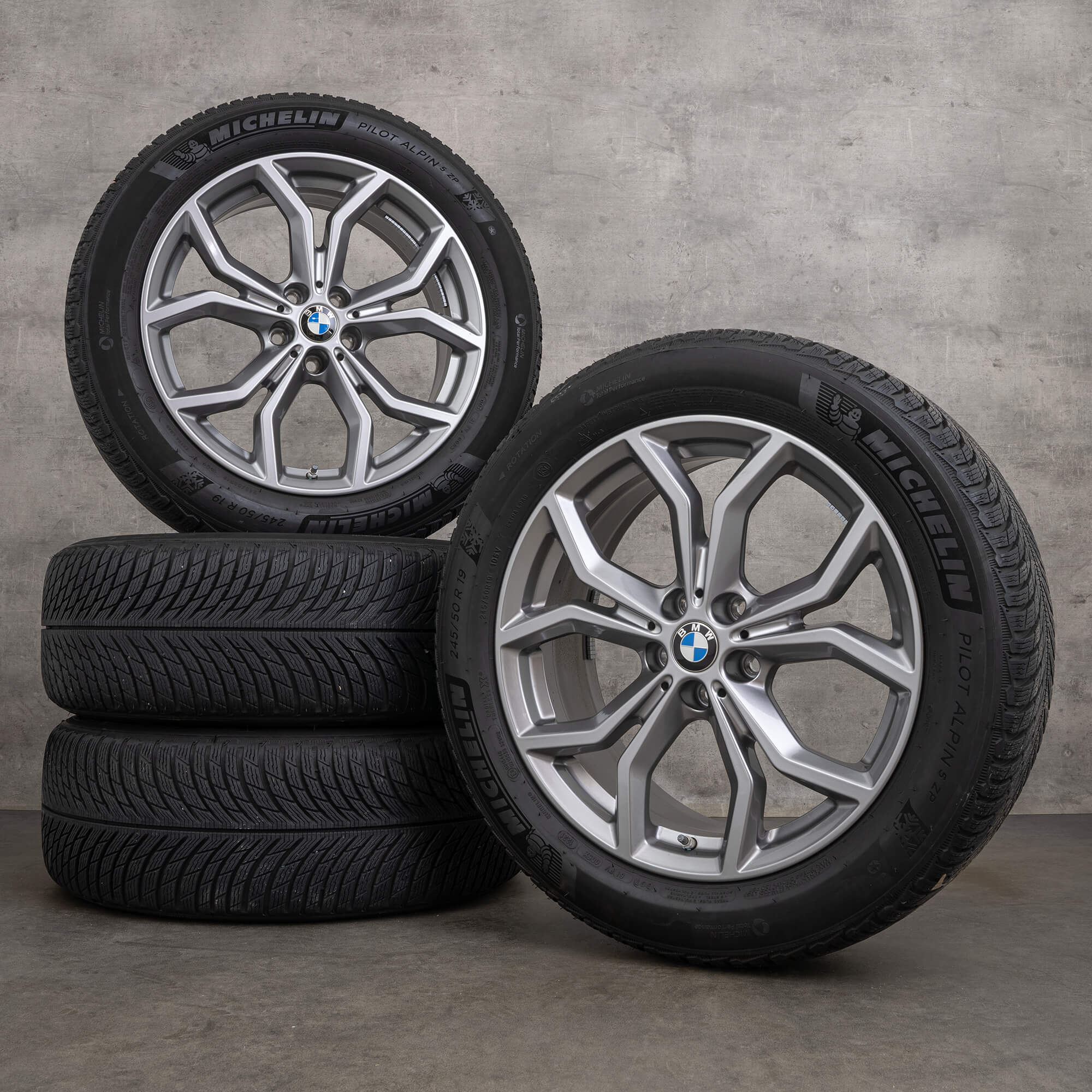 BMW X3 G01 X04 G02 OEM winter wheels tires 19 inch rims 6877328