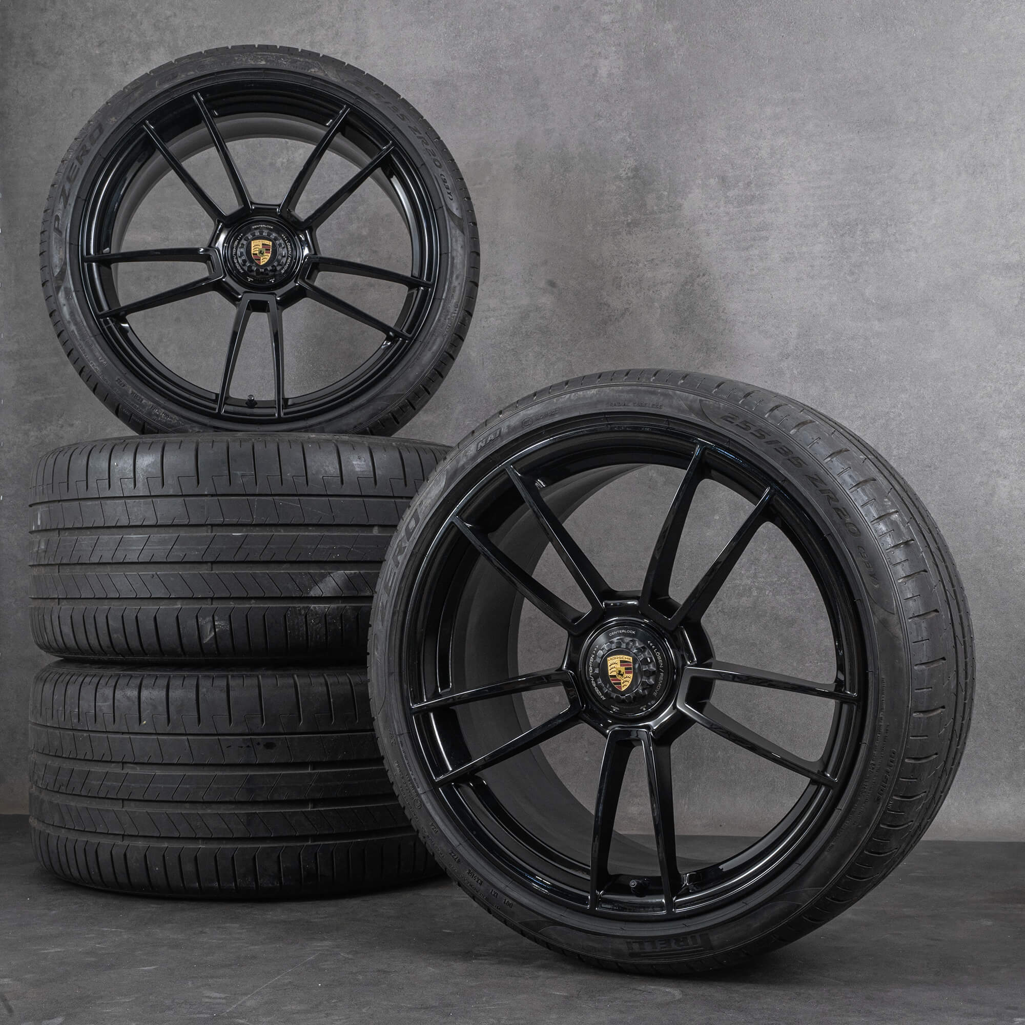 Originele Porsche velgen 20 21 inch 992 Targa GTS centrale vergrendeling zomerbanden