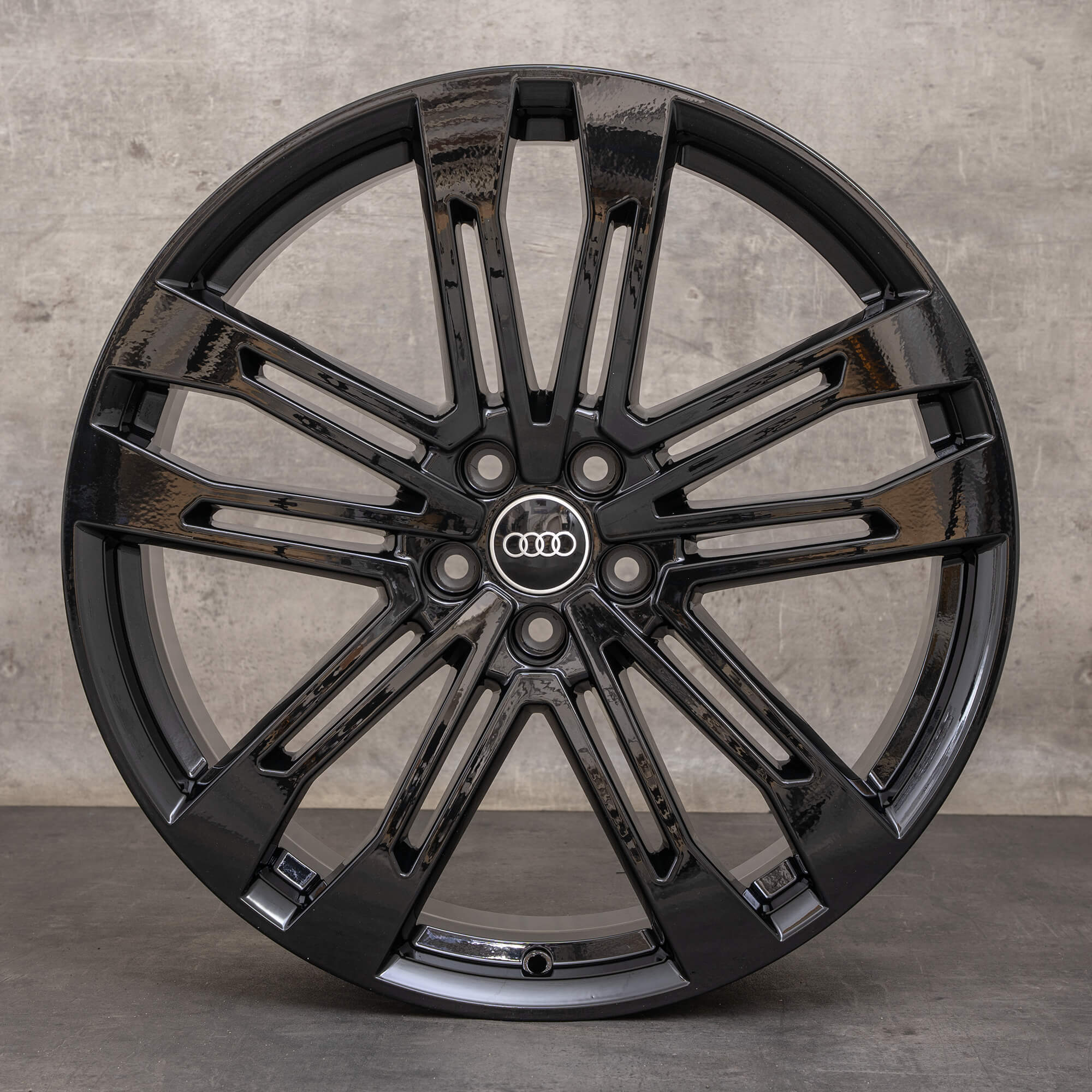 Original Audi Q5 SQ5 Felgen 21 Zoll FY Alufelgen 80A601025AC schwarz glanz