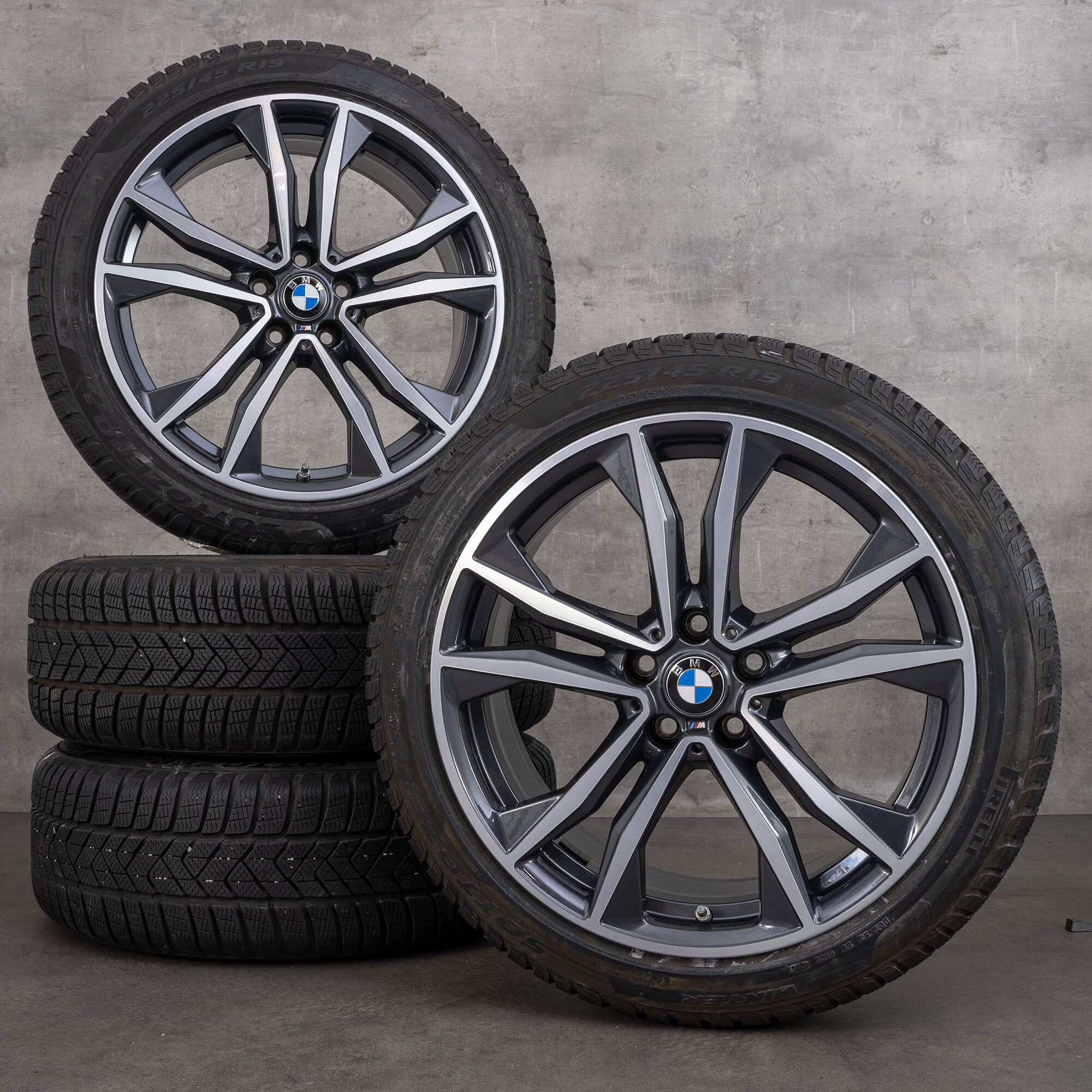 BMW jantes 19 pouces X1 F48 X2 F39 pneus d'hiver roues style M715 8008616