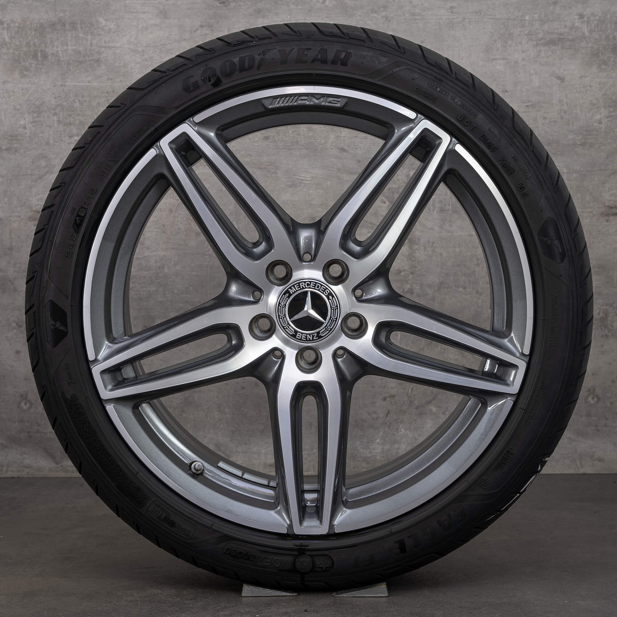 AMG 19 inch rims Mercedes E-Class W213 S213 C238 A238 summer tires 5.5-6.5 mm