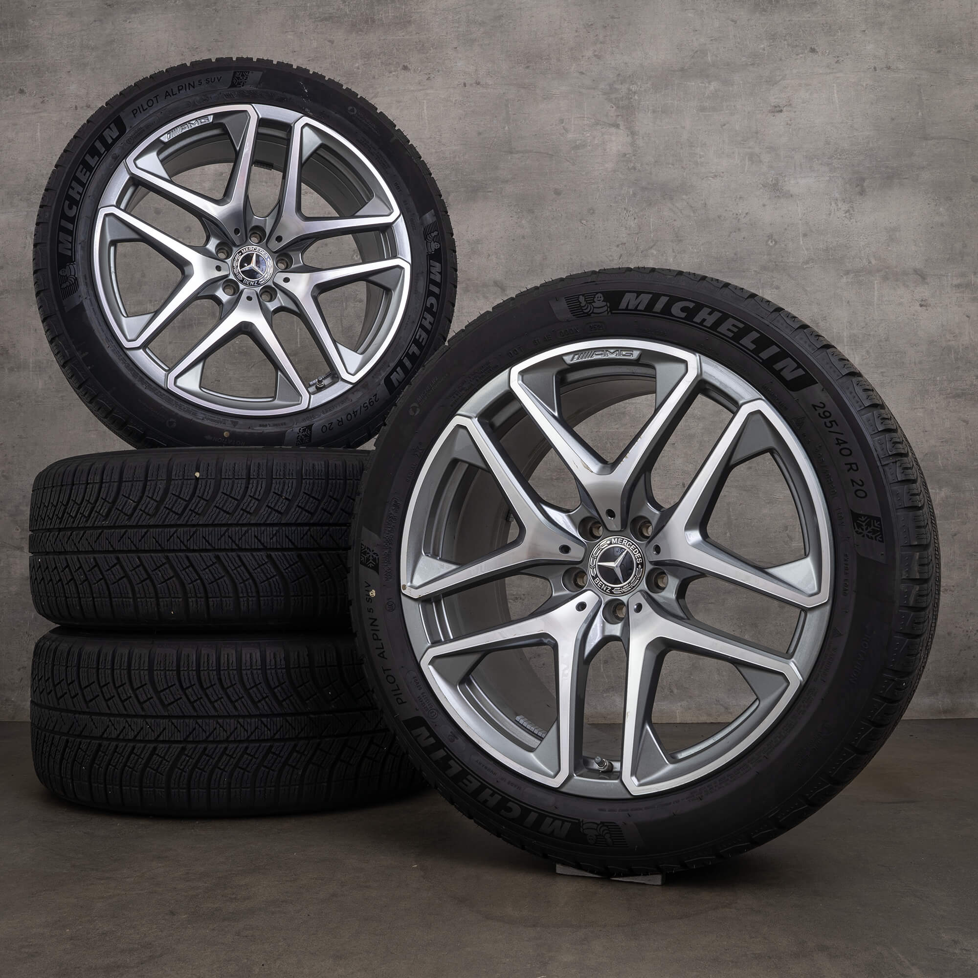 Cerchi invernali originali Mercedes Benz GLC 63 & 63S AMG cerchi da 20 pollici X253 C253 A2534013600 A2534013700 grigio Himalaya