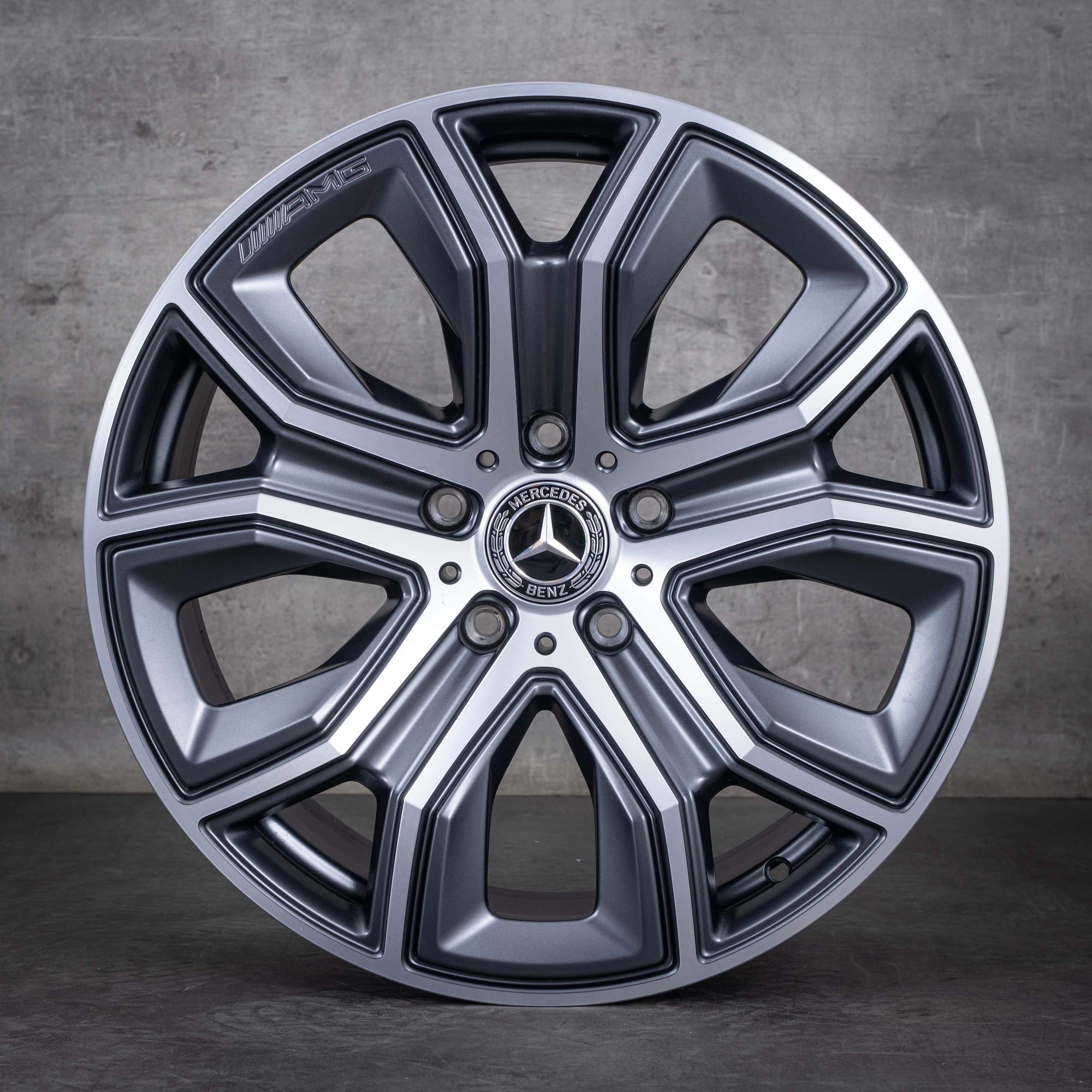 Alkuperäiset Mercedes Benz G-sarjan G63 AMG vanteet 20 tuuman W463 W465 A4654010900 himalaya harmaa kiillotettu käännetty