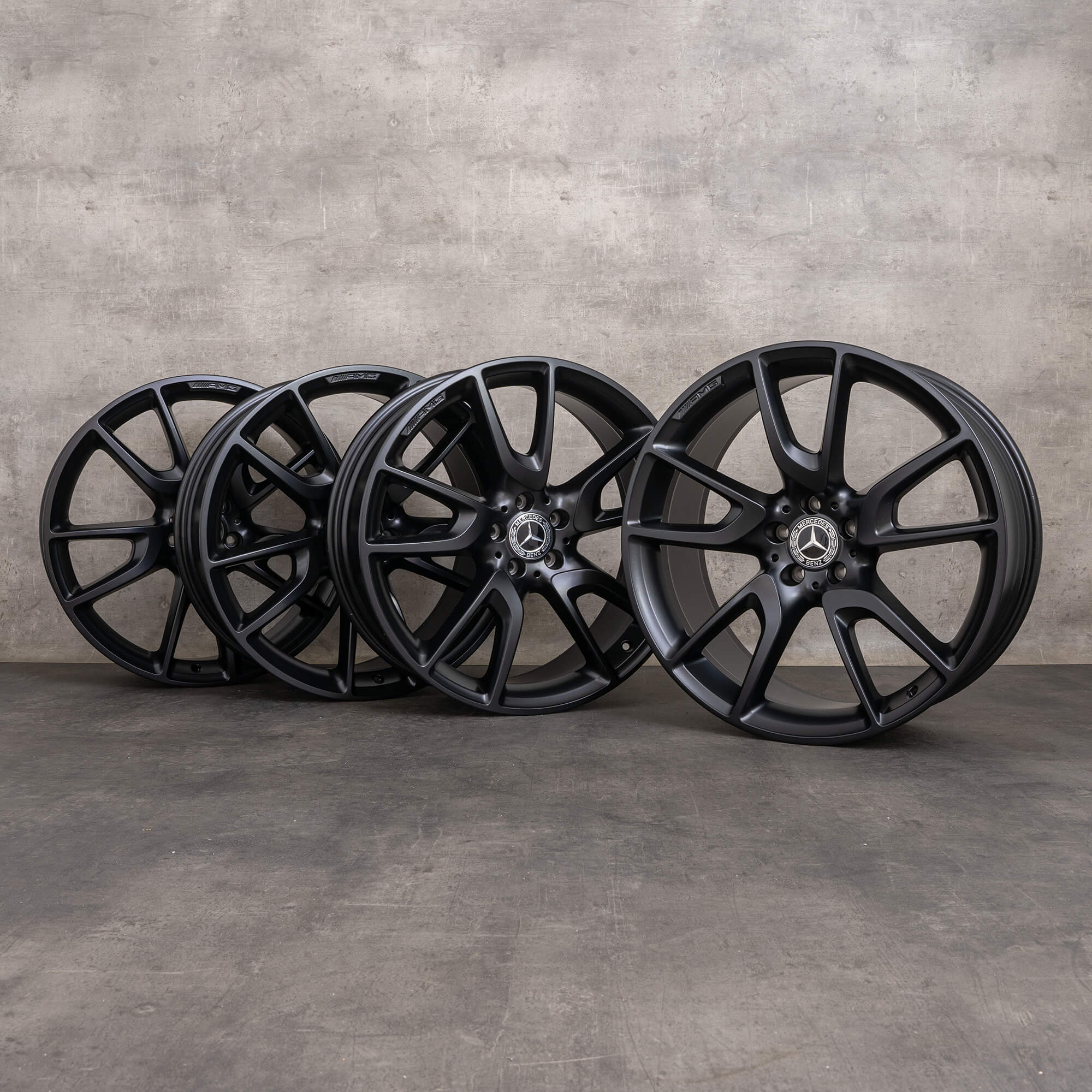 Originale Mercedes Benz GLC 43 AMG fælge 21 tommer X253 C253 A2534012000 A2534012800 sort satin finish