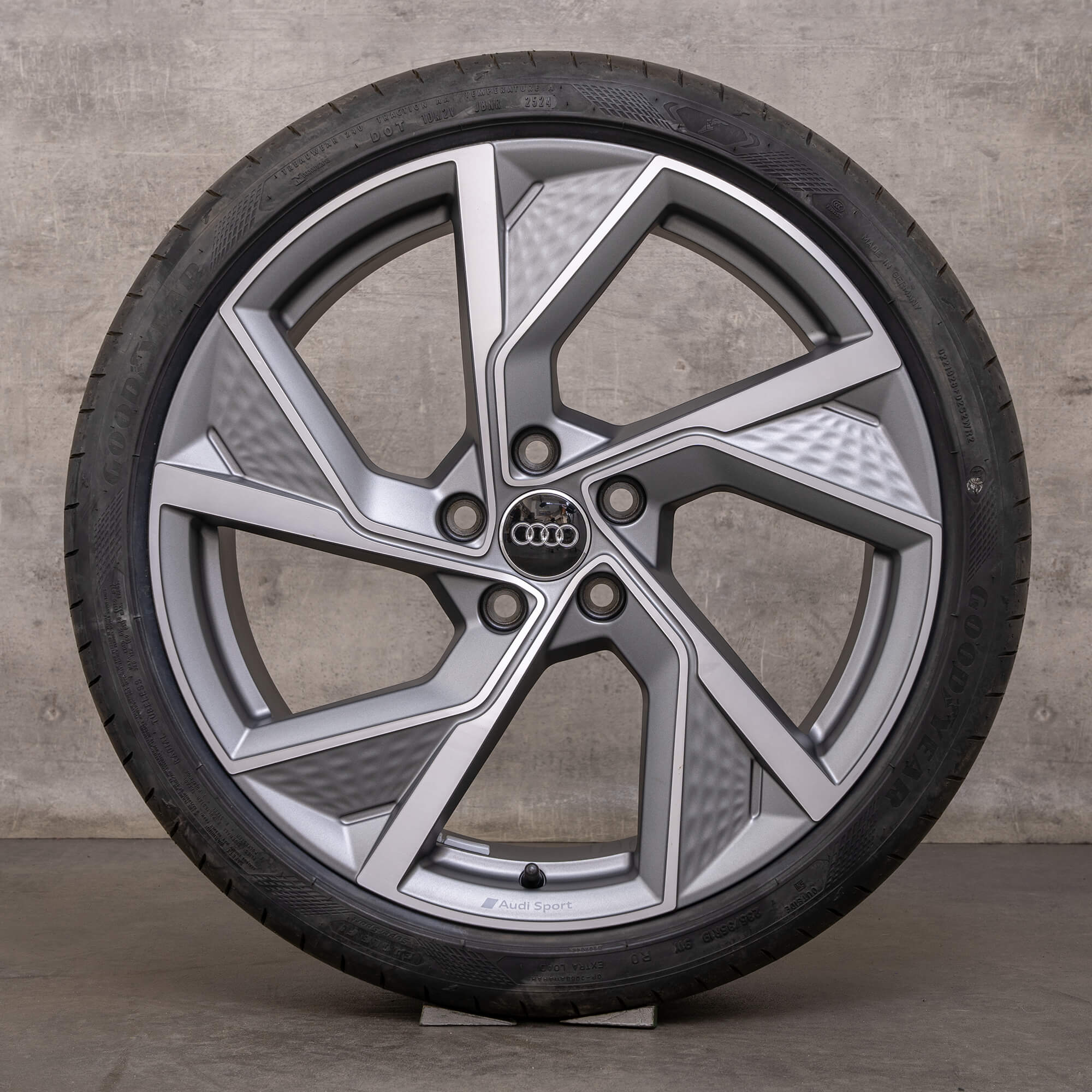 Jantes Audi A3 S3 genuínas de verão 8Y 8V 19 polegadas 8Y0601025Q titânio mate polido
