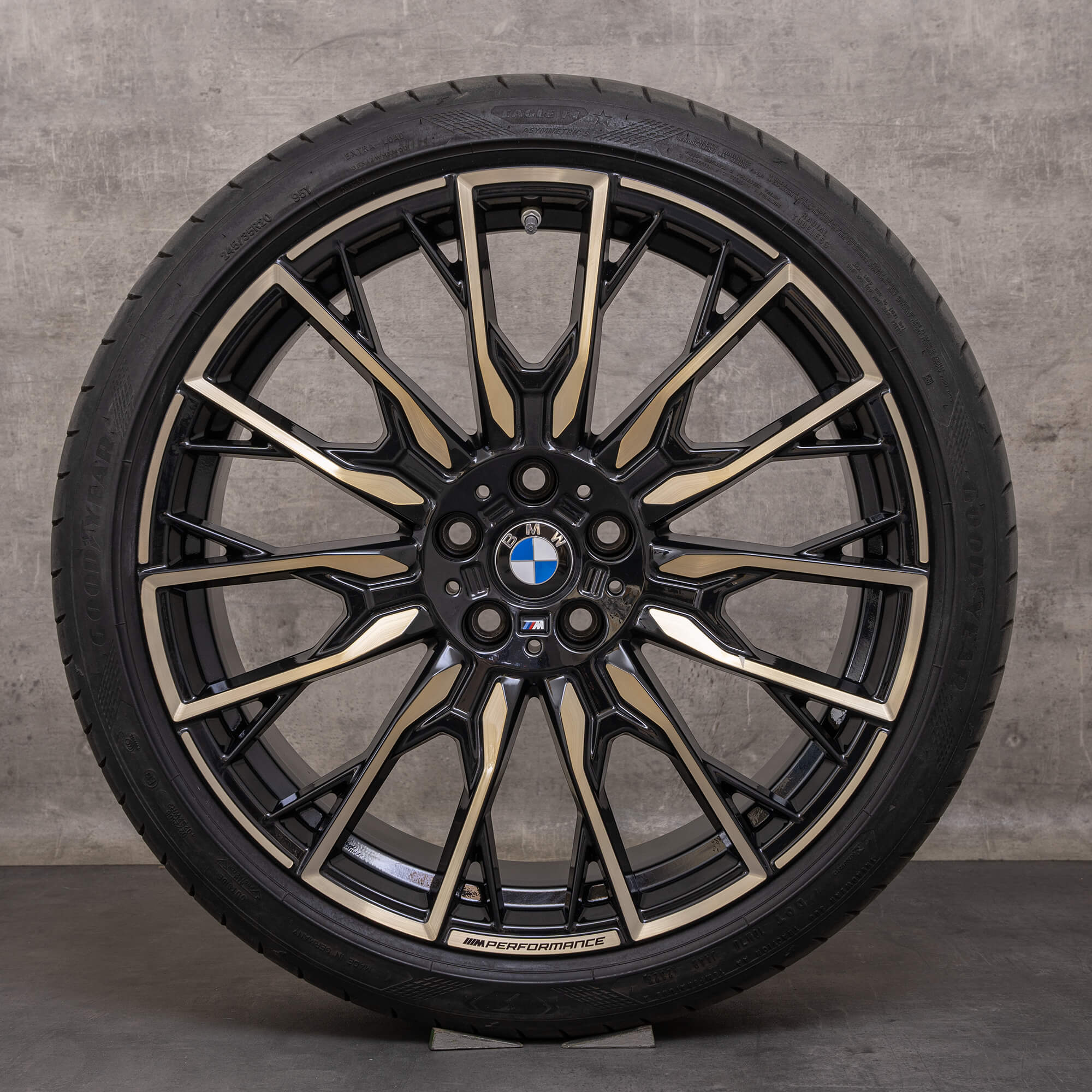 Original BMW 4er i4 Felgen 19 Zoll G26 Sommerräder Styling 868 M 6895933 6895934 schwarz glanzgedreht