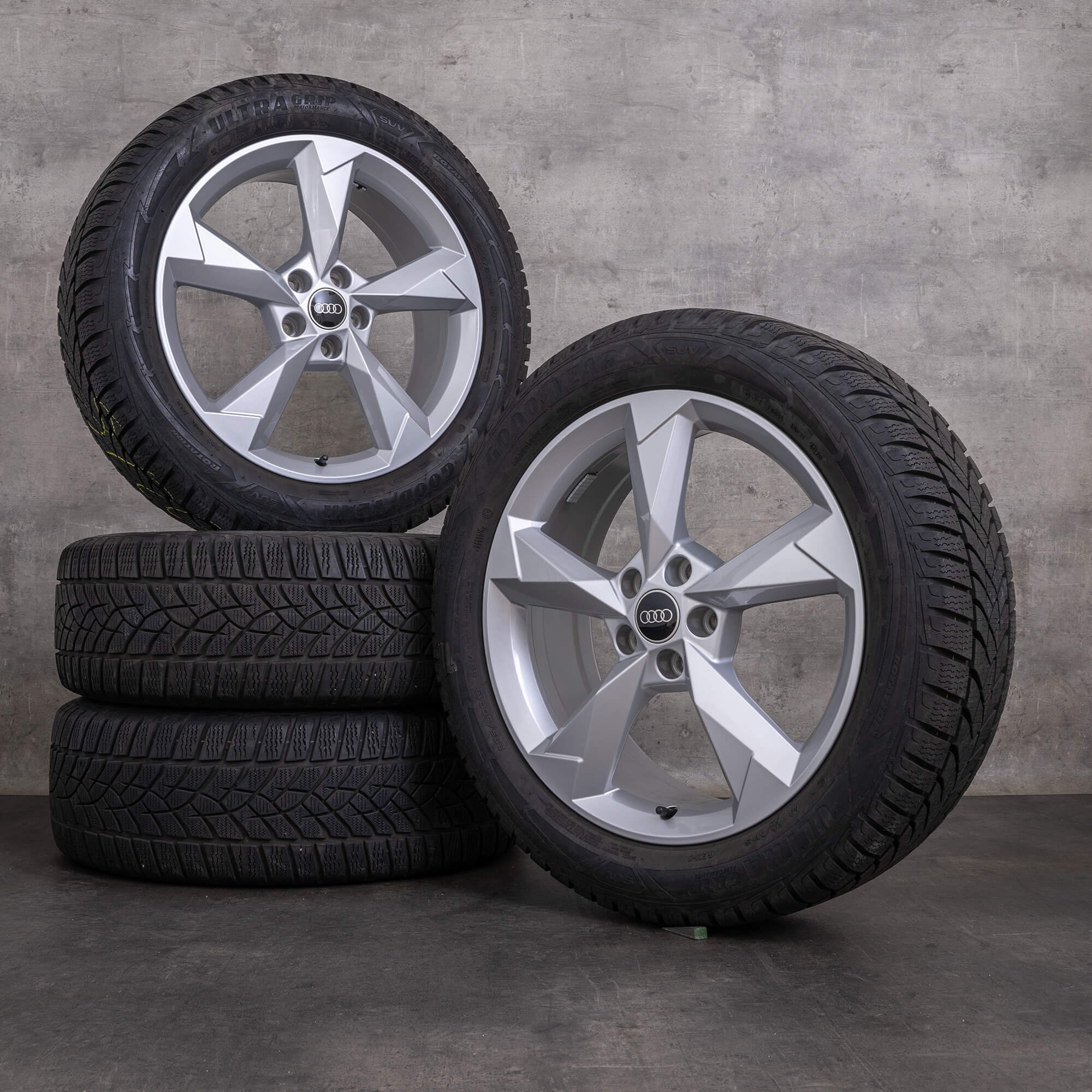 Original Audi Q3 Winterräder 19 Zoll F3 Felgen 83A601025N Dynamic Design silber glanz