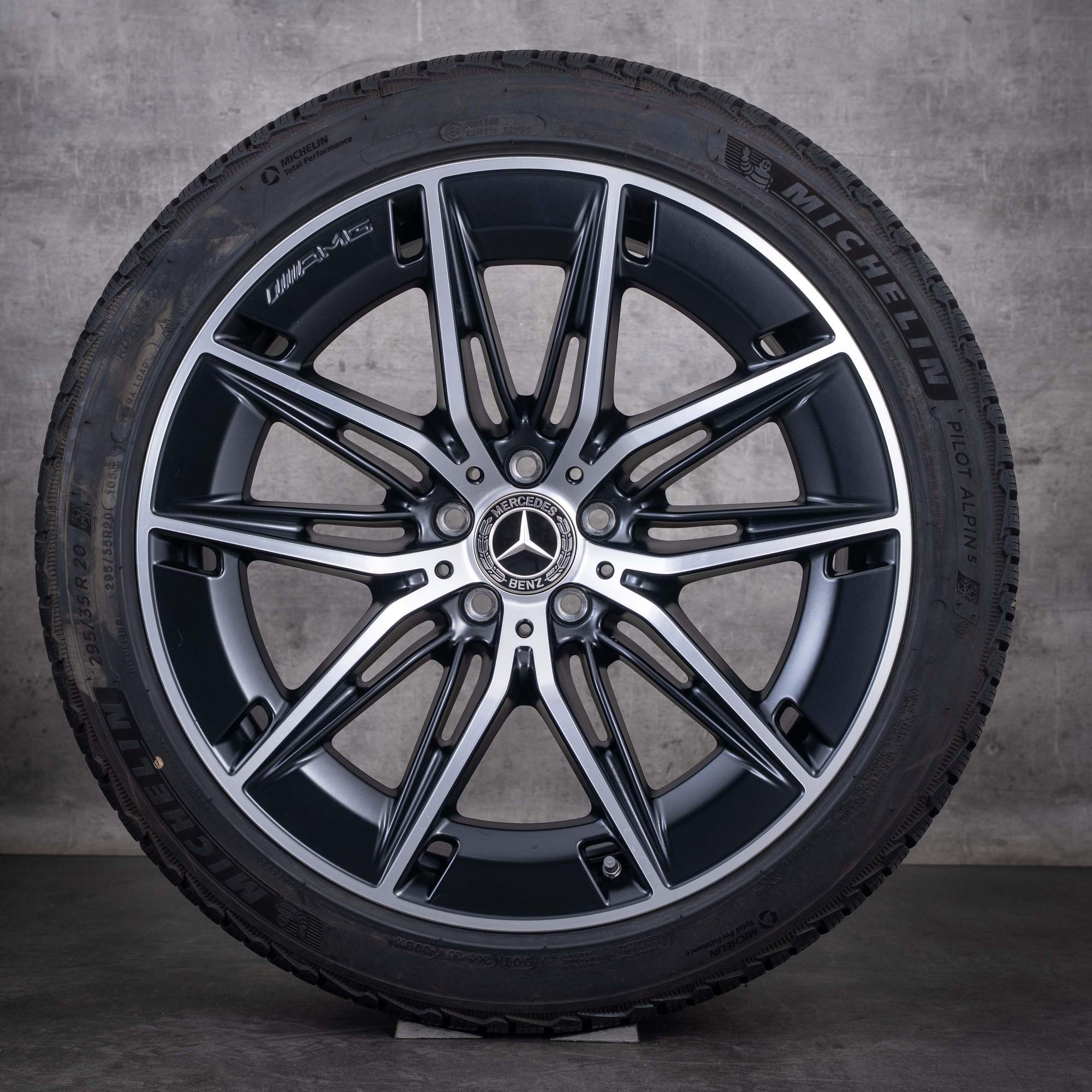 Original Mercedes Benz E-Klasse E53 AMG Hybrid  Winterräder 20 Zoll W214 S214 Felgen A2144011100 A2144011200 schwarz glanz glanzgedreht