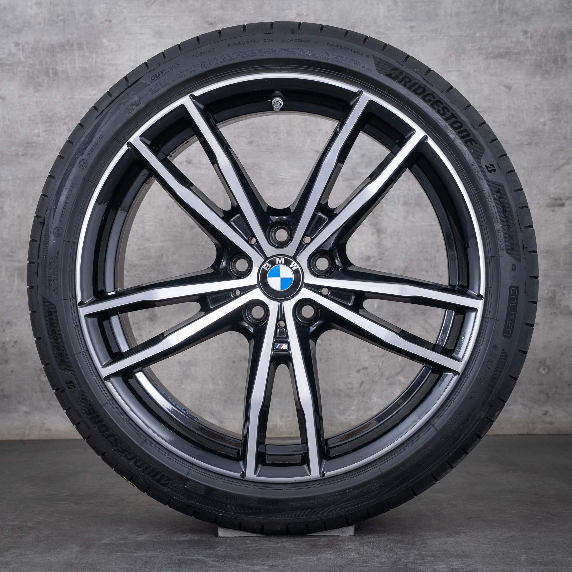 Alkuperäiset BMW 2-sarjan 3-sarjan 4-sarjan vanteet 19 tuuman G42 G20 G21 G22 G23 kesäpyörät muotoilu 791 M 8090094 8090095 musta kiiltävä valkoinen