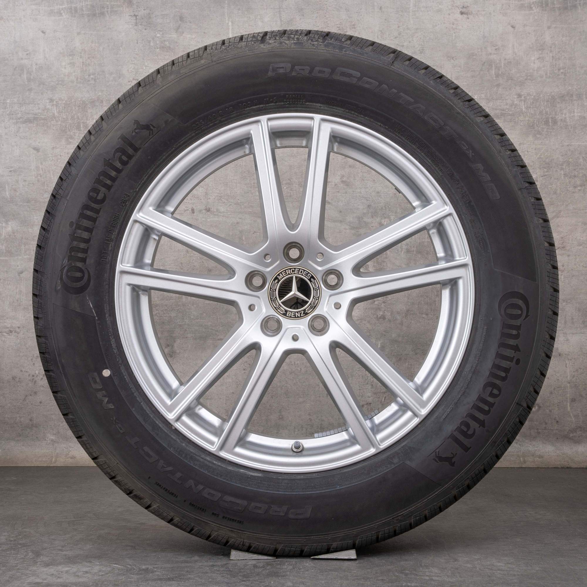 Alkuperäiset Mercedes Benz GLC vanteet 18 tuuman X254 all season renkaat A2544014600 silver glossy