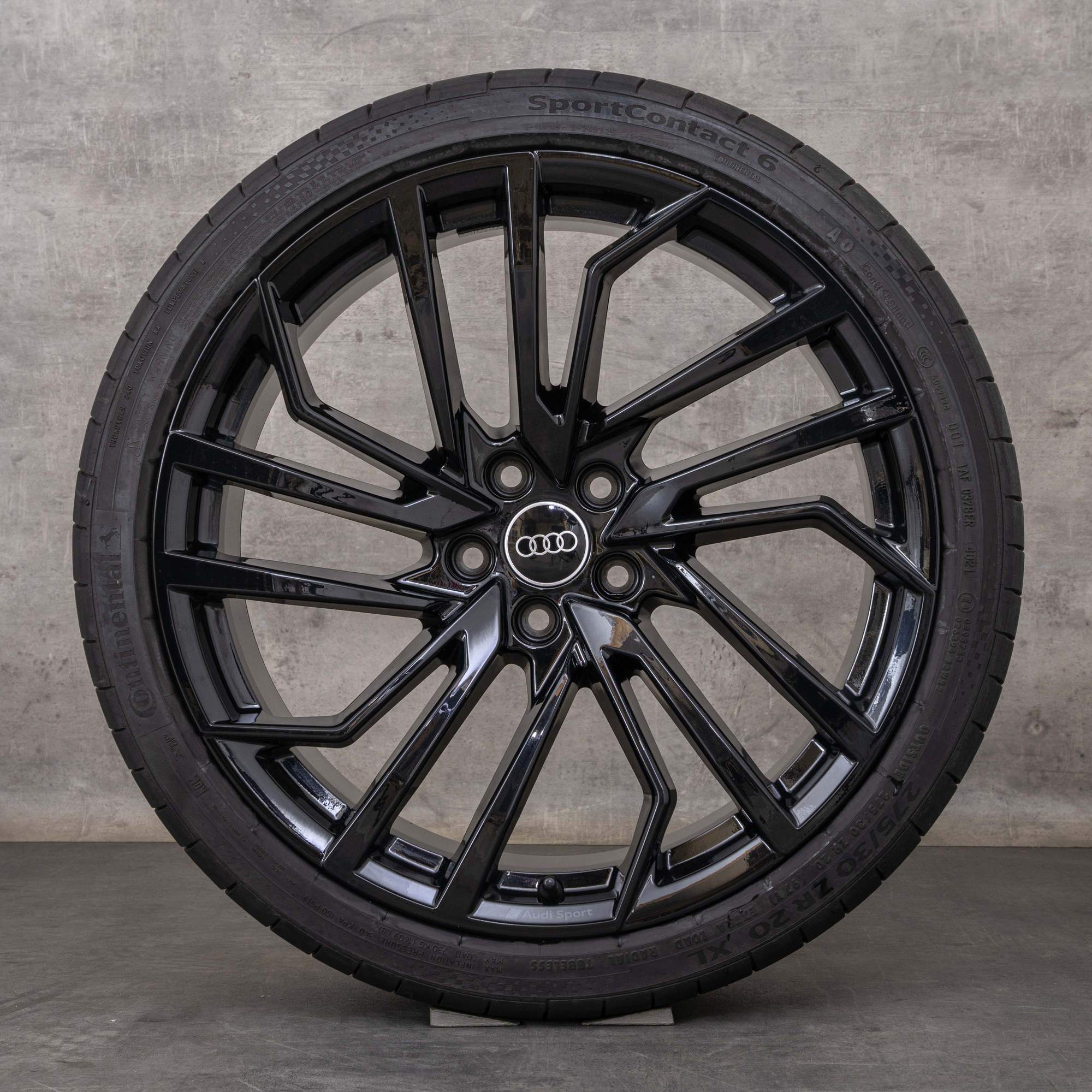 Jantes originais Audi RS4 RS5 jantes 20 polegadas B9 8W F5 verão 8W0601025FT preto brilhante