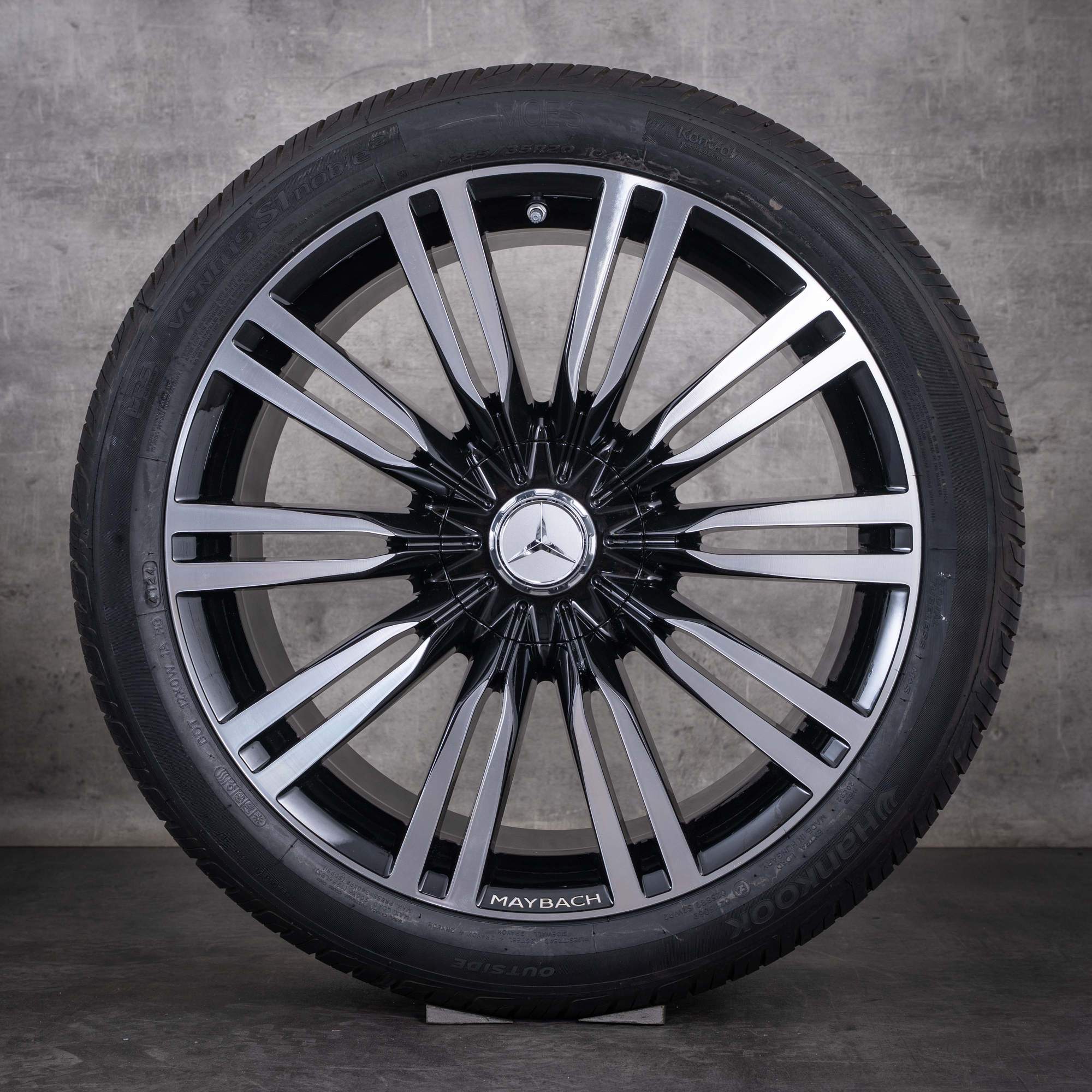 Original Maybach Mercedes Benz S-Klasse Felgen 20 Zoll W223 Z223 Sommerreifen A2234014000 A2234014100 schwarz glanzgedreht Sommerräder