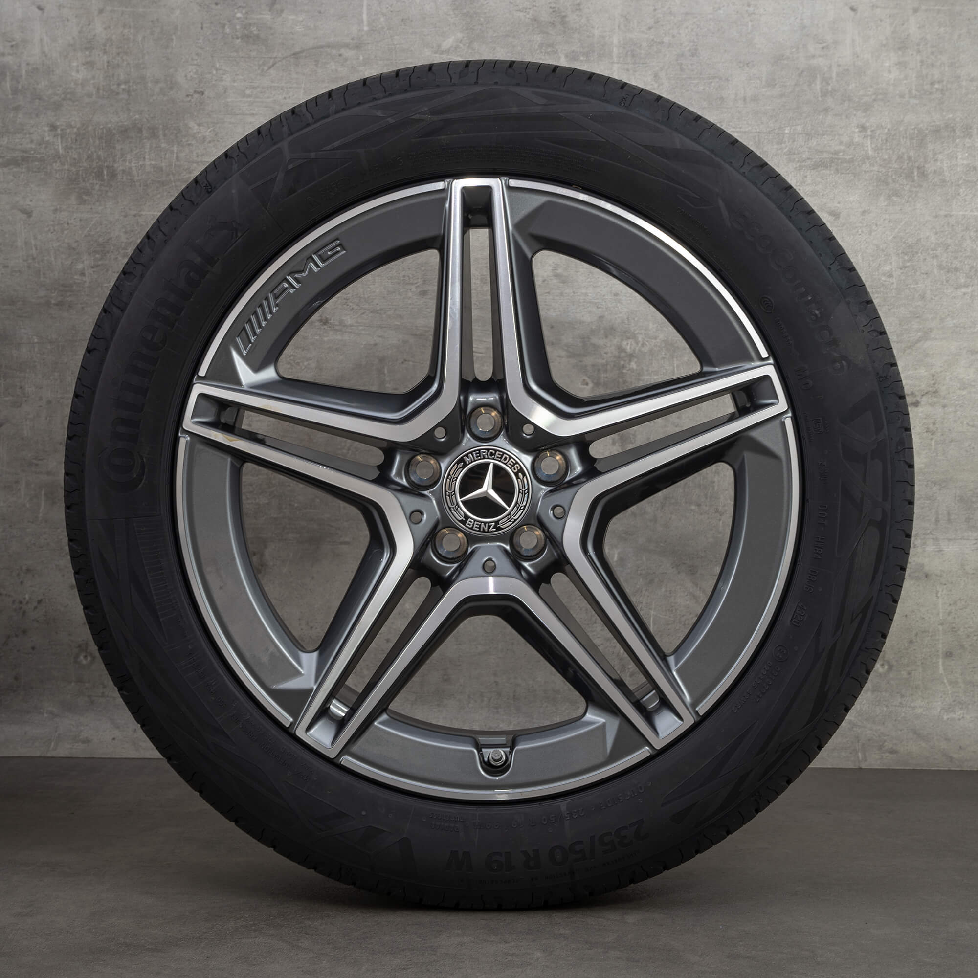 Mercedes 19 palcové ráfky AMG GLA H247 GLB X247 letní kola A2474011500 NOVINKA