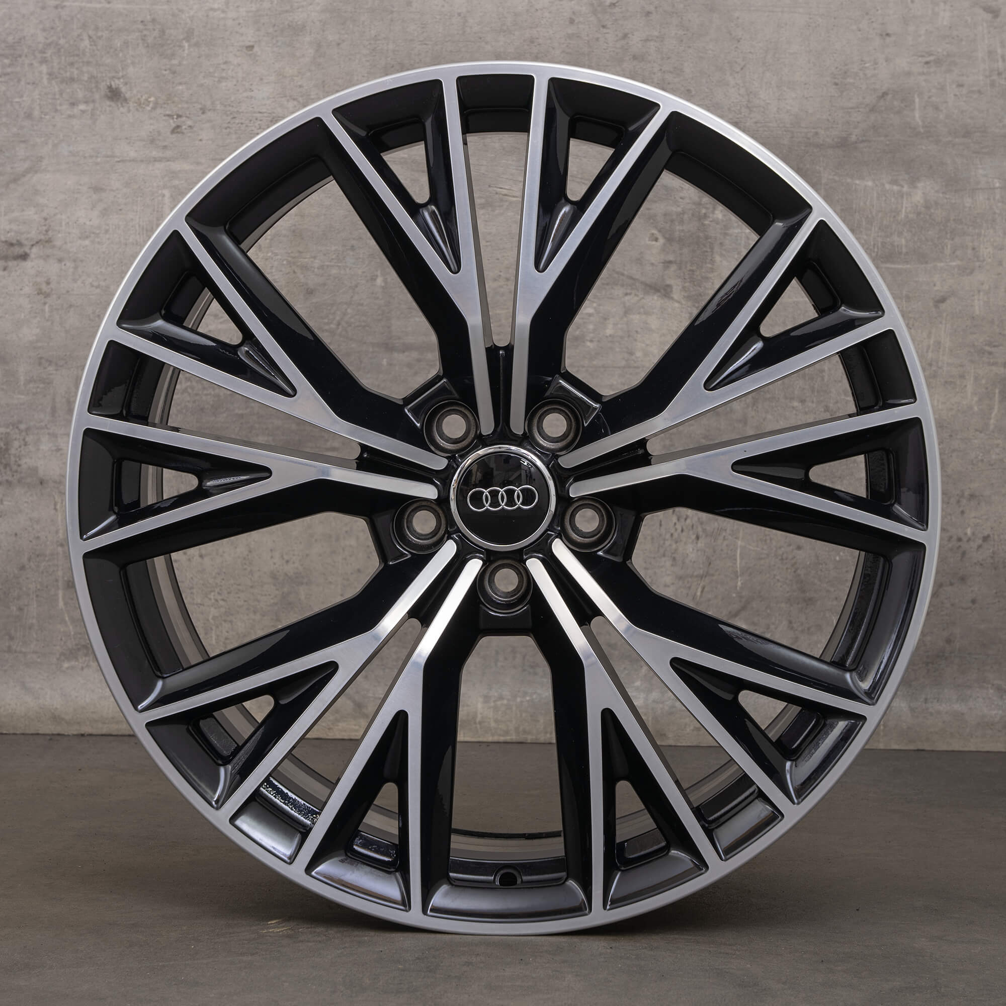 Originale Audi A7 S7 4G C7 20 Zoll Felgen 4G8601025BE Alufelgen schwarz